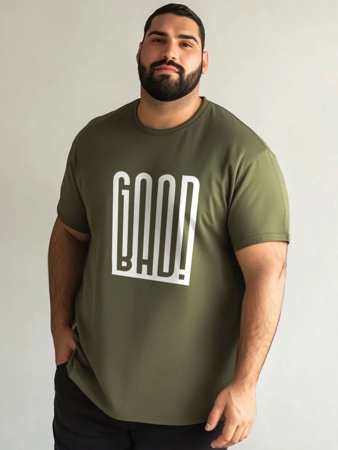 Toodle Plus Men Plus Size Printed Cotton T-Shirt