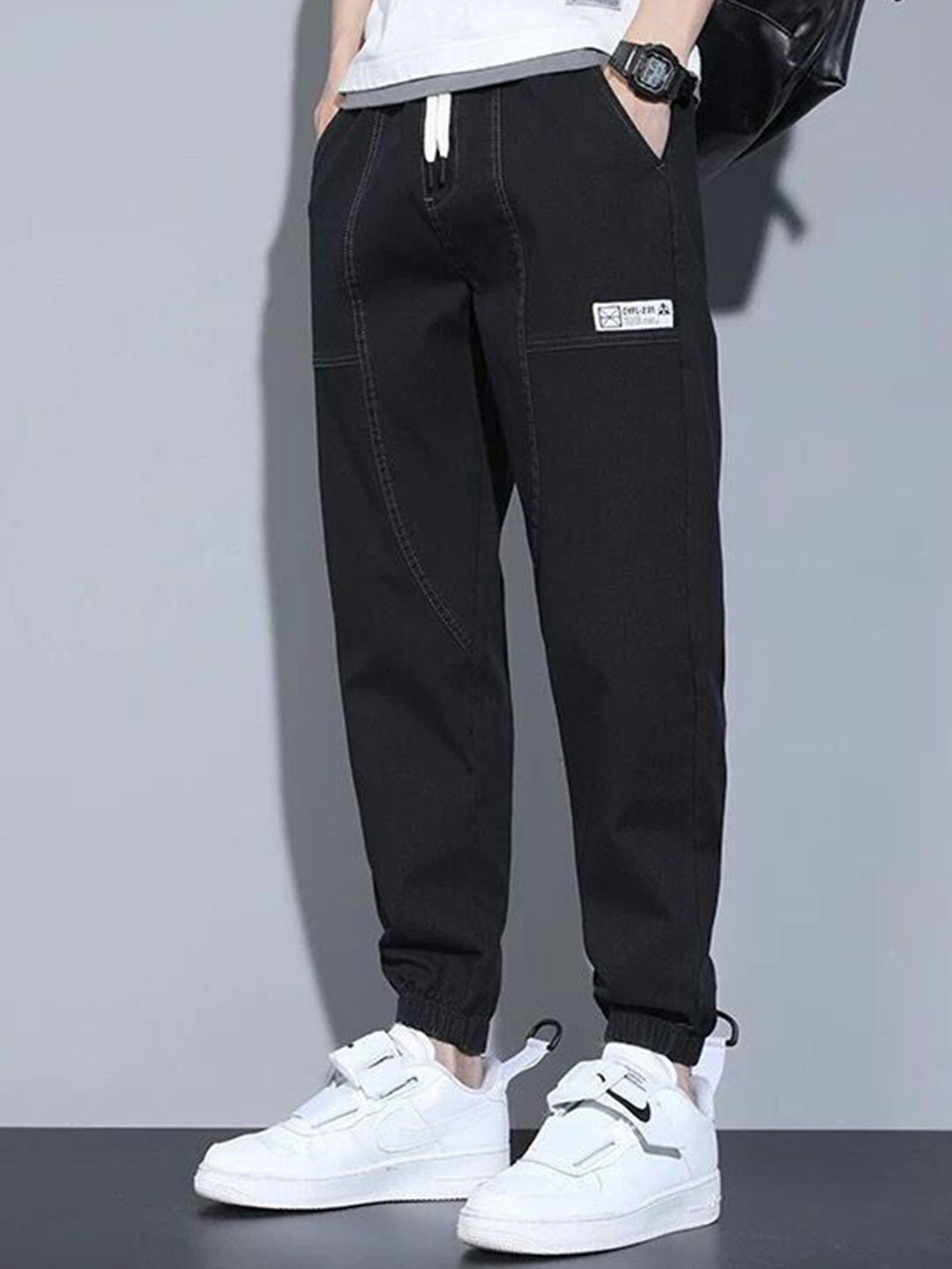 StyleCast StyleCast Men Jogger Low Distress Stretchable Jeans