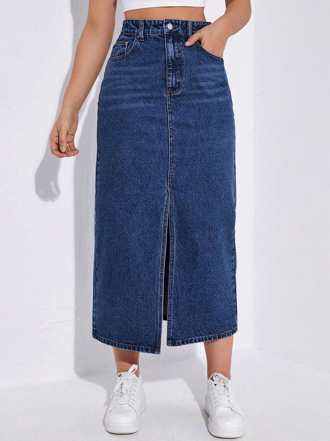 BAESD BAESD A-Line Midi Skirt