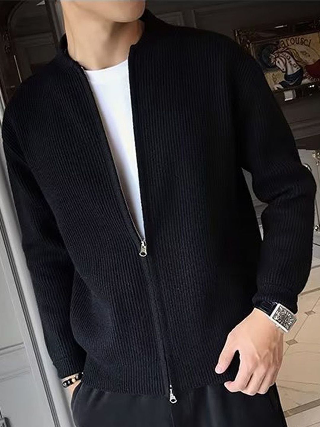 StyleCast x Revolte Men Tailored Open-Front Jacket
