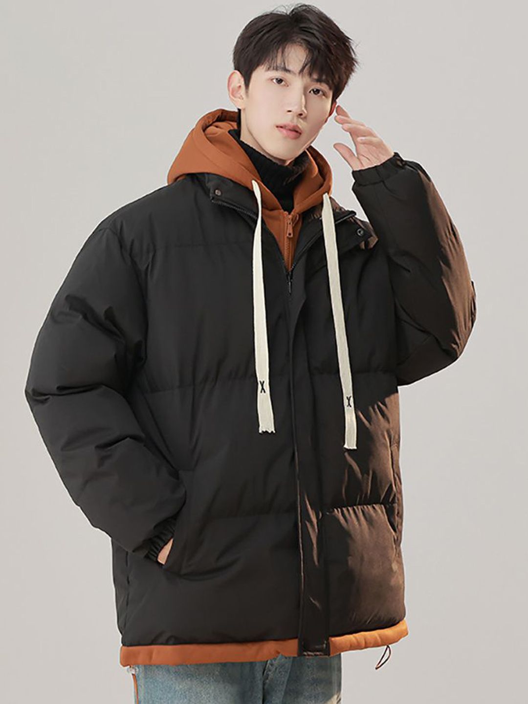 StyleCast x Revolte Men Hooded Bomber Jackets