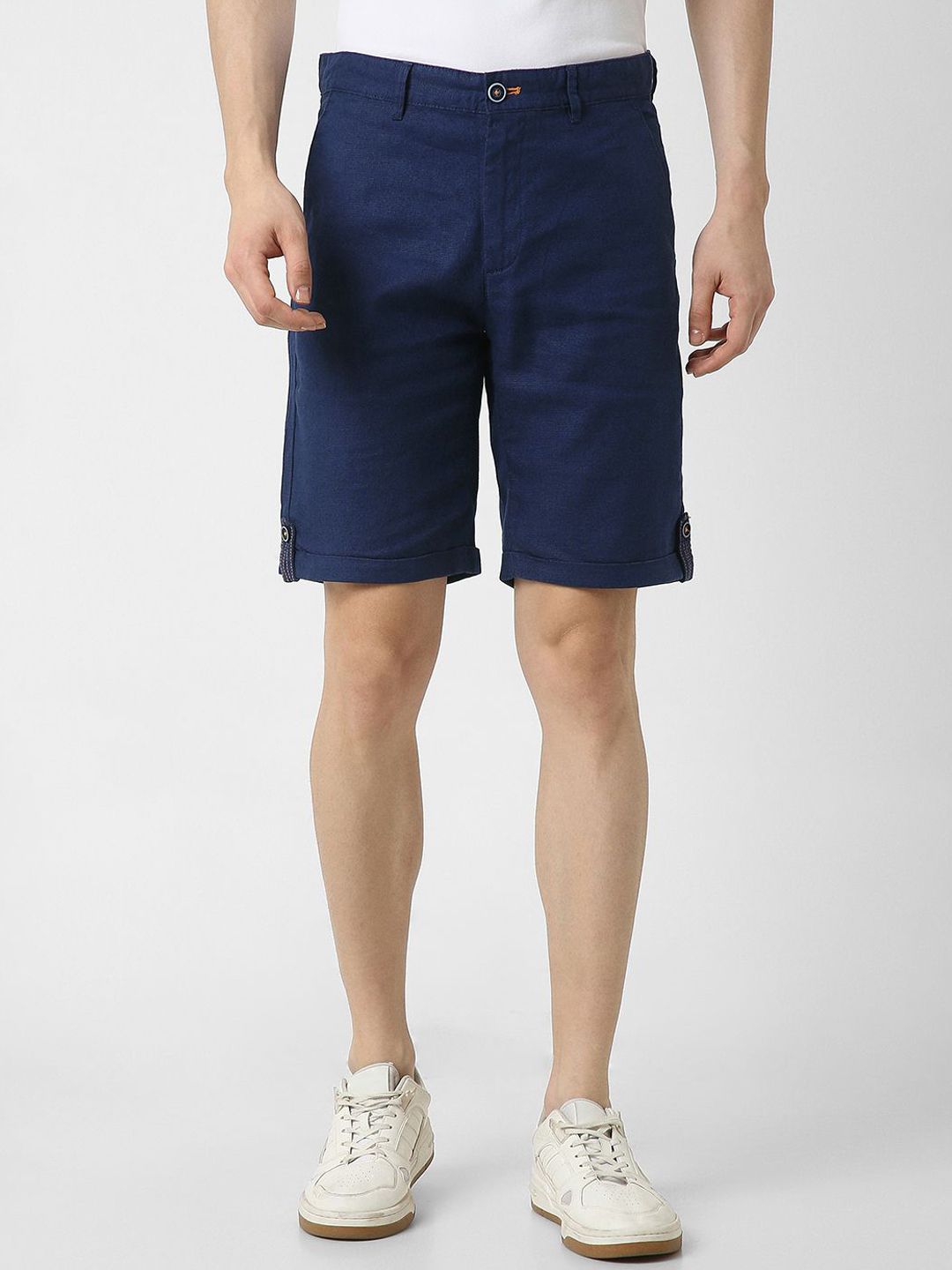 Peter England Casuals Men Textured Regular Fit Shorts