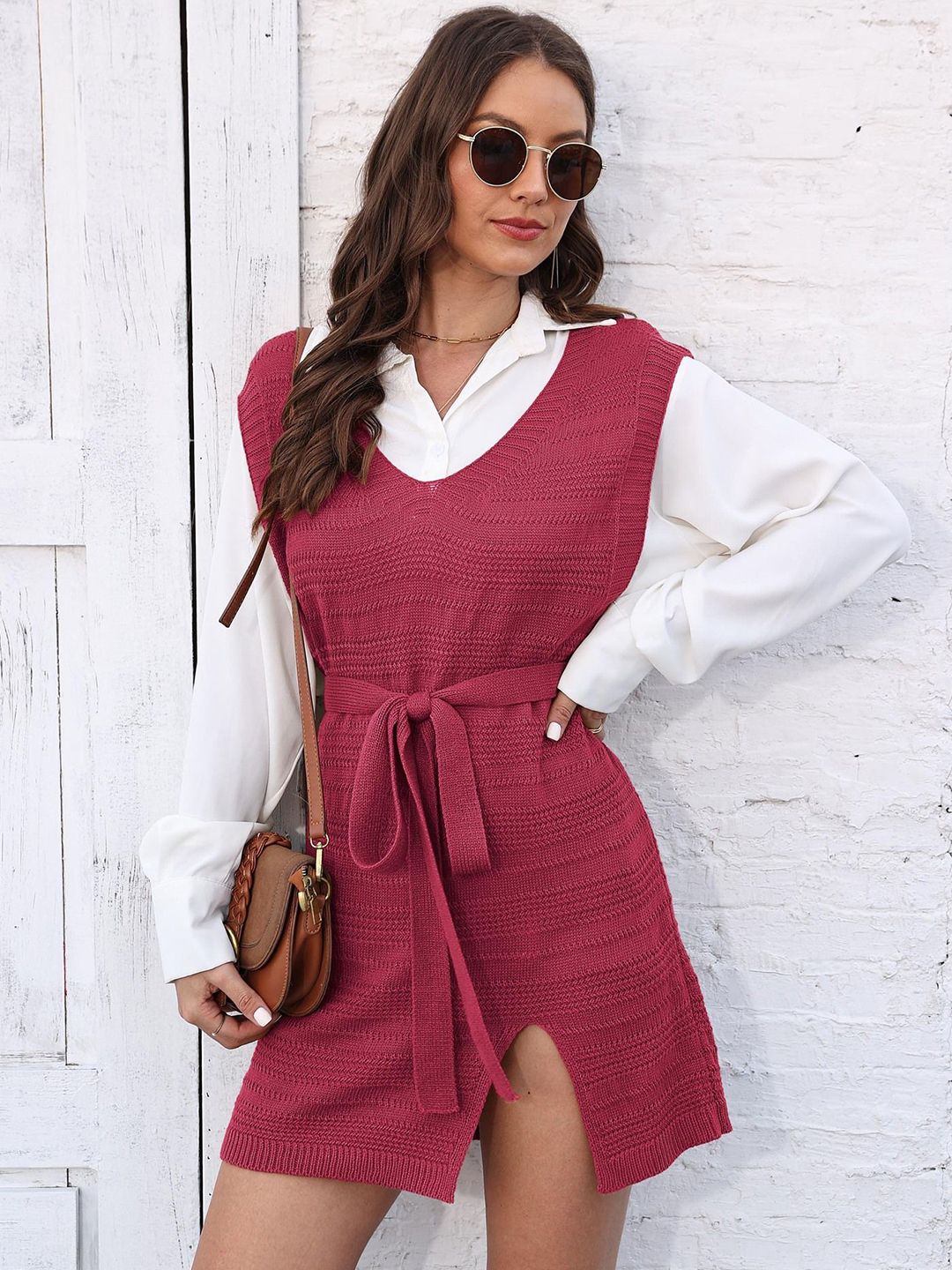 sachin and babi light blue dress How to style your slip dress in winter main image 0