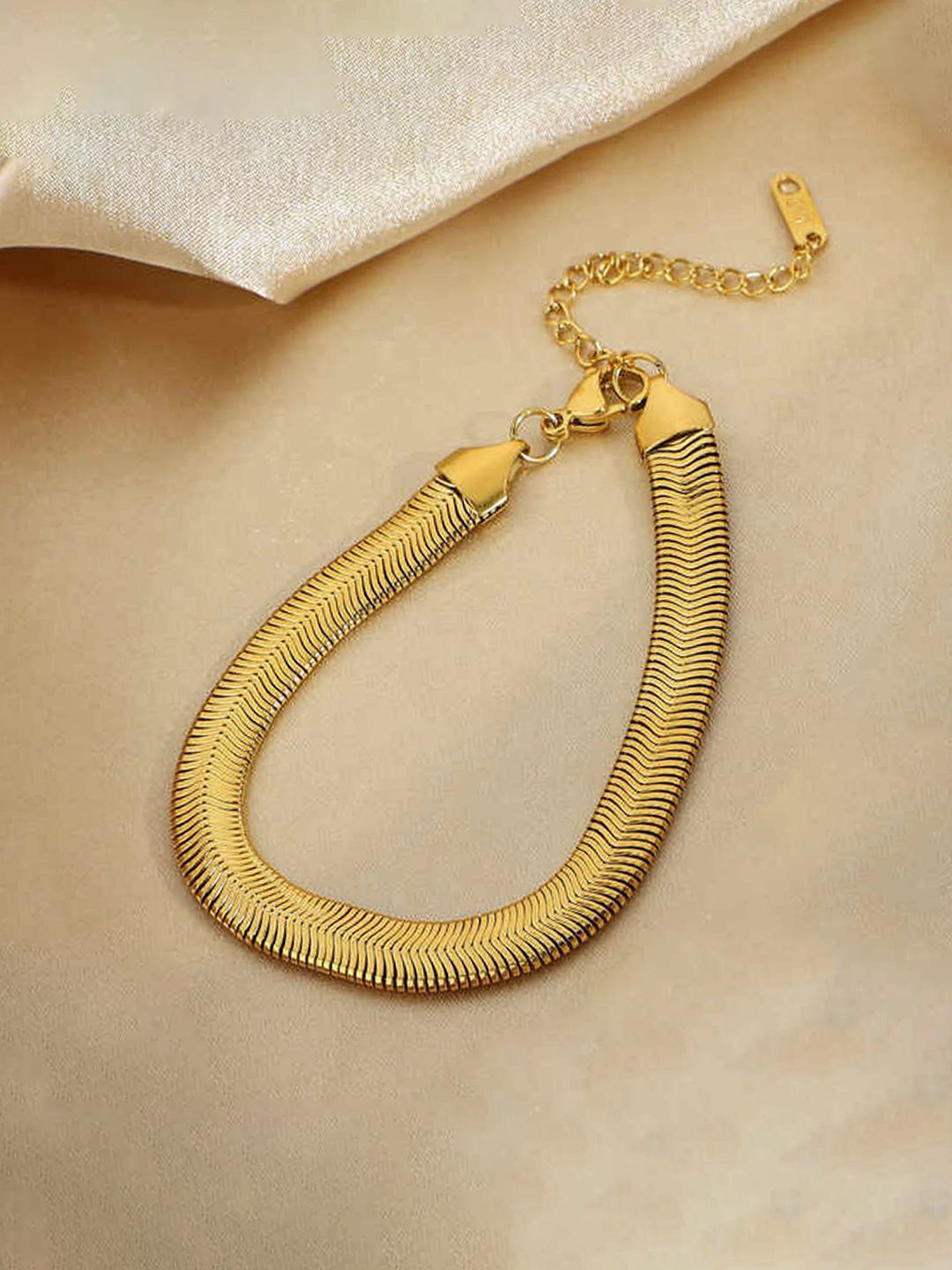 Designs & You Designs & You Stainless Steel Gold-Plated Link Bracelet