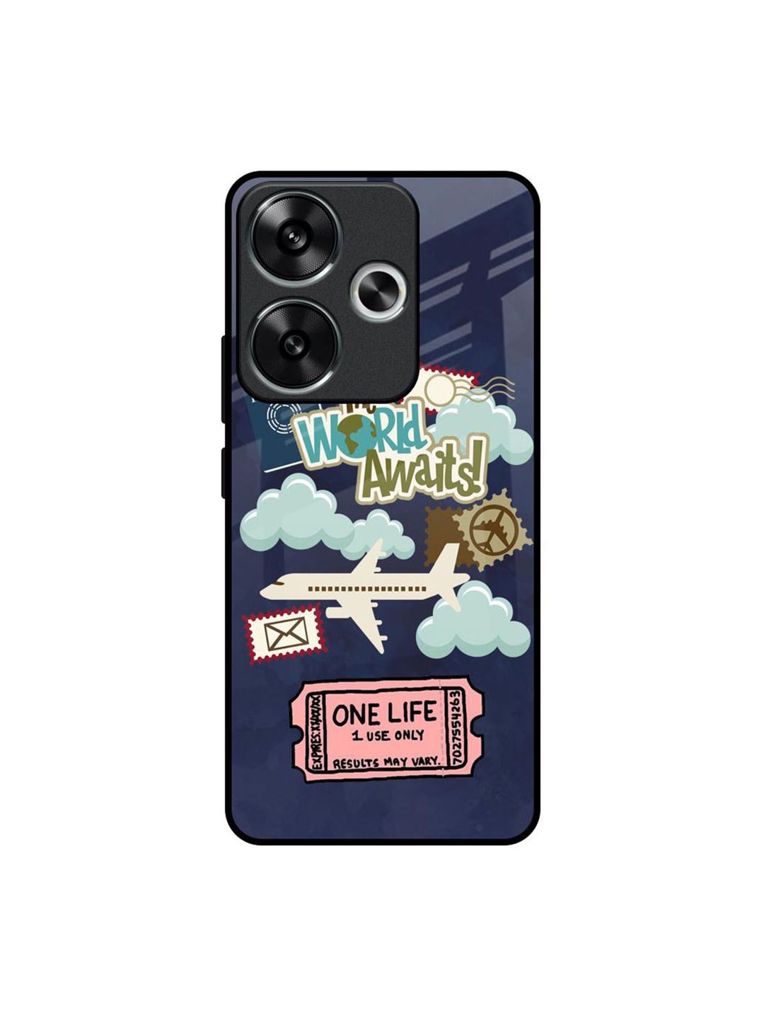 QRIOH Floral Printed Poco F6 5G Back Case Mobile Accessories