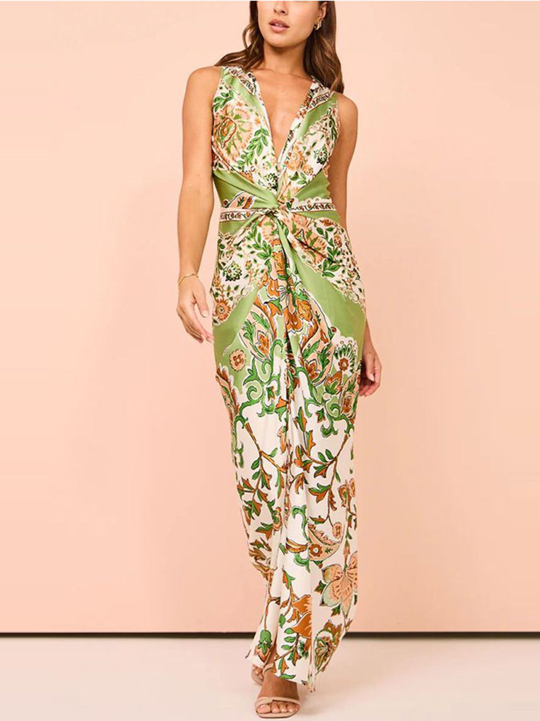Linen Maxi Dress - Buy Linen Maxi Dress online in India