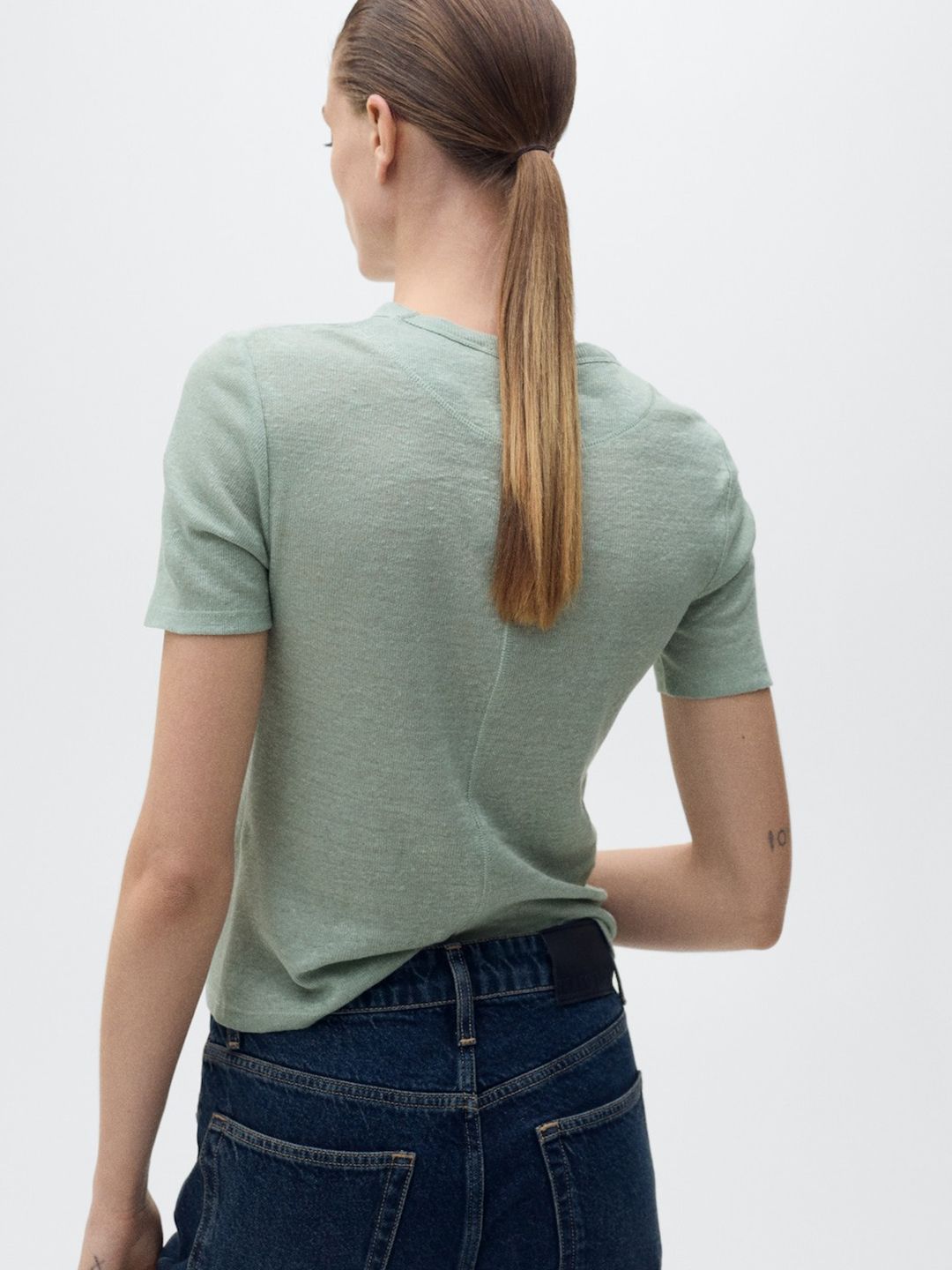 Pure Linen Knitted T-shirt