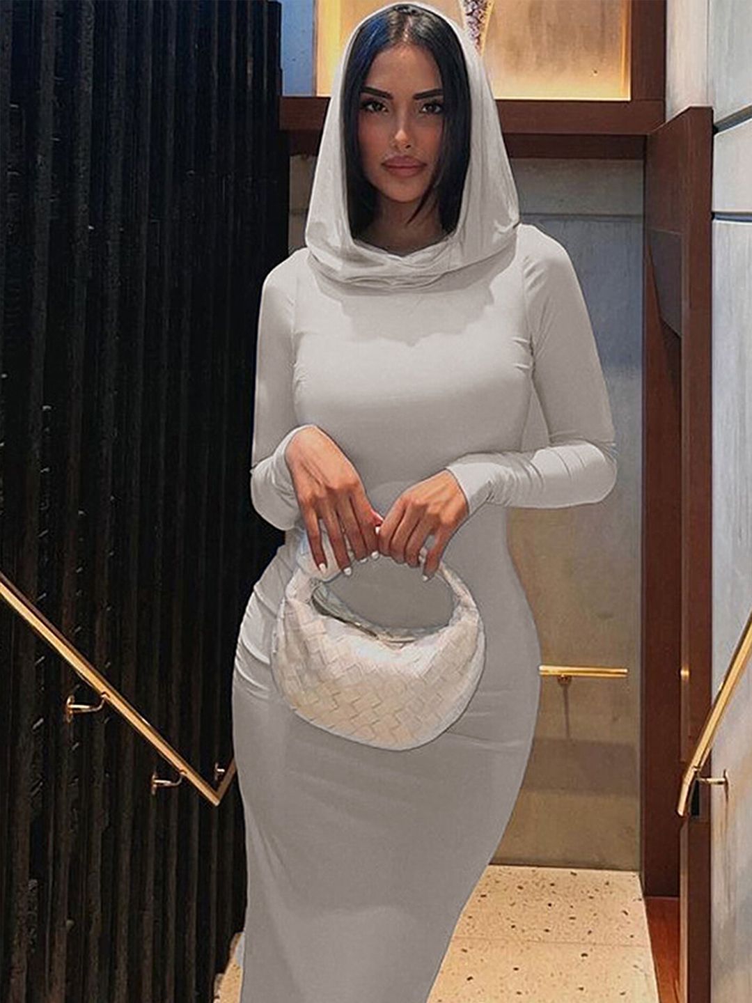 Buy LULU & SKY Hooded Bodycon Maxi Dress - Dresses for Women 25192536