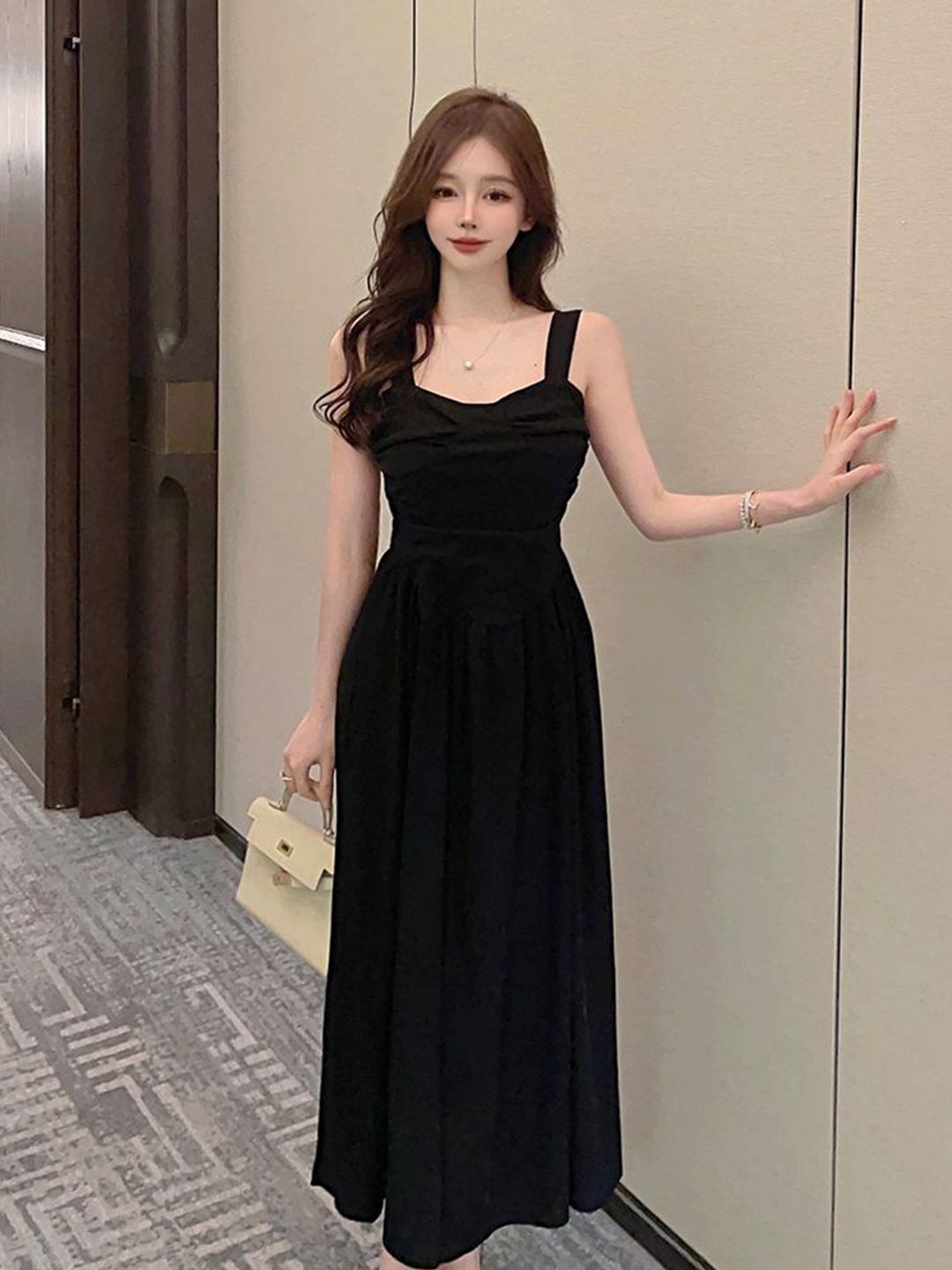 Shoulder Maxi Black Maxi Dress Myntra Black Maxi Dress Buy Black Maxi Dress  Online In India