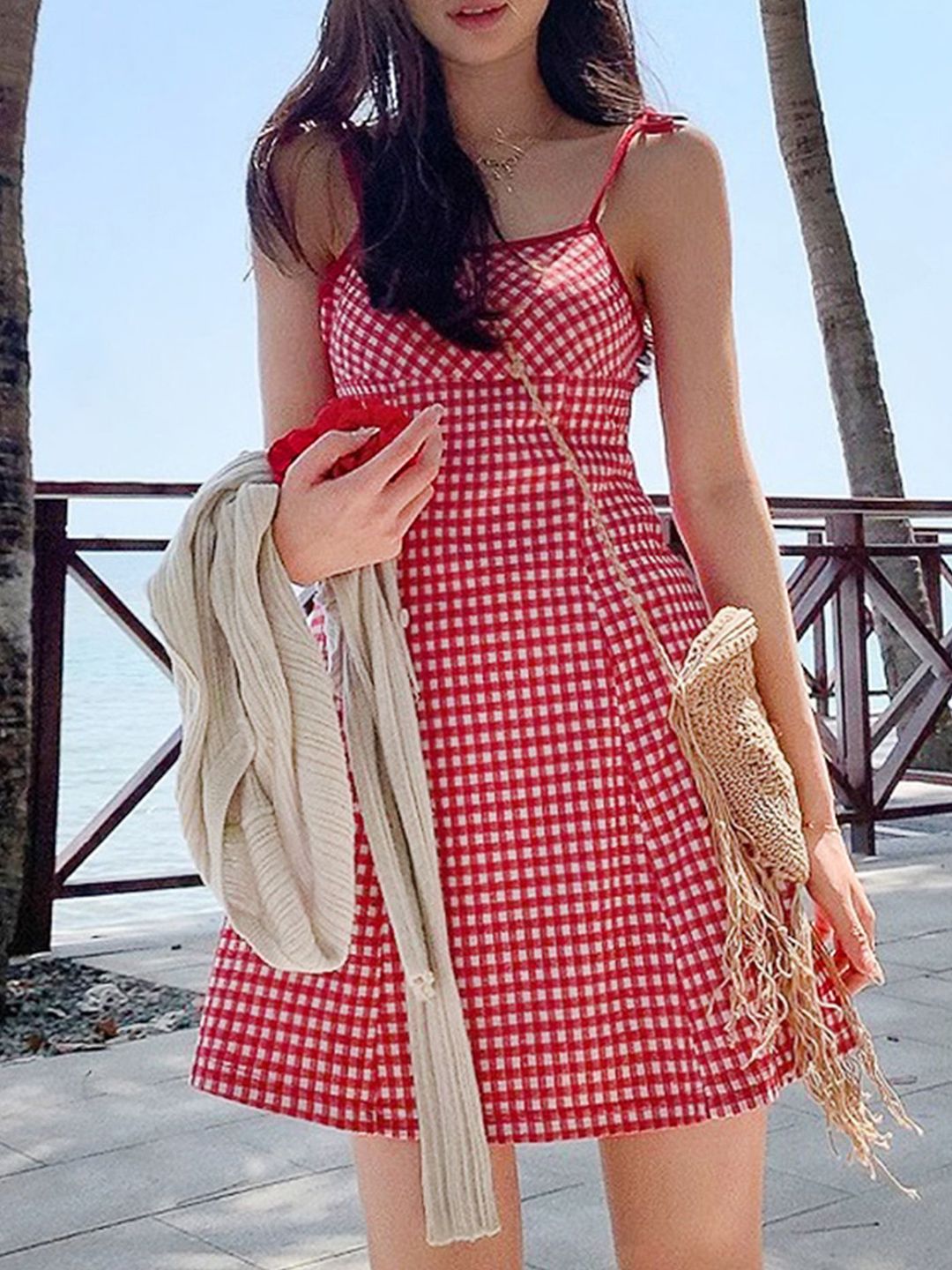 Buy LULU & SKY Women Checked A-Line Dress - Dresses for Women