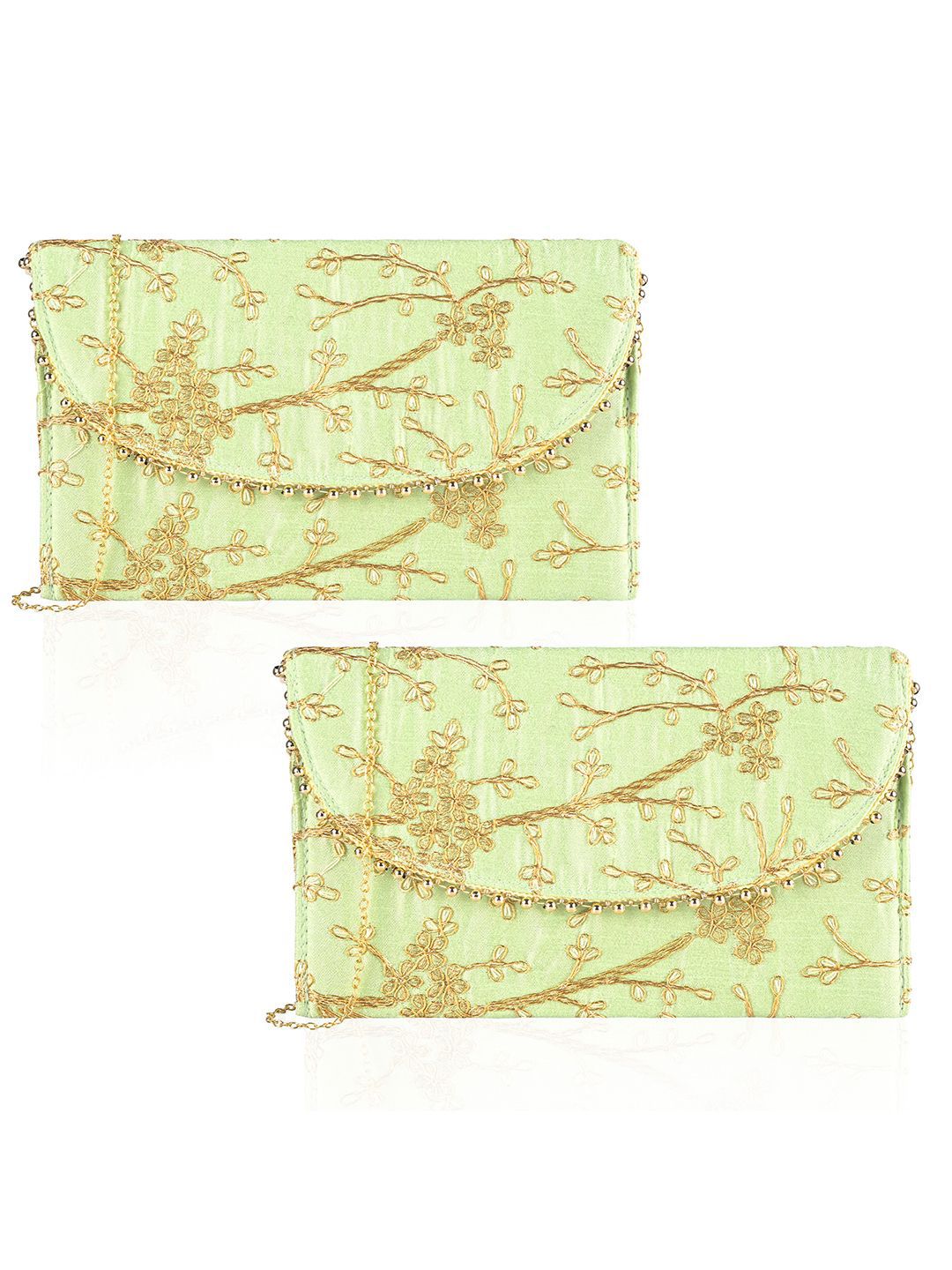Kuber Industries Set Of 2 Embroidered Purse Clutches