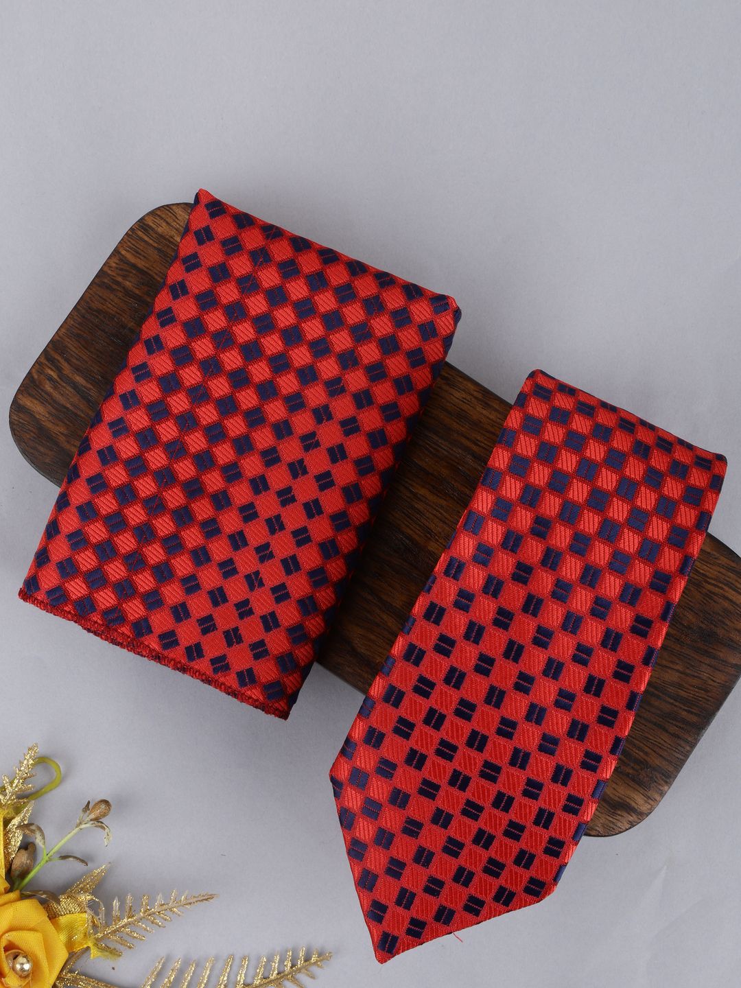 Alvaro Castagnino Men Checked Accessory Gift Set