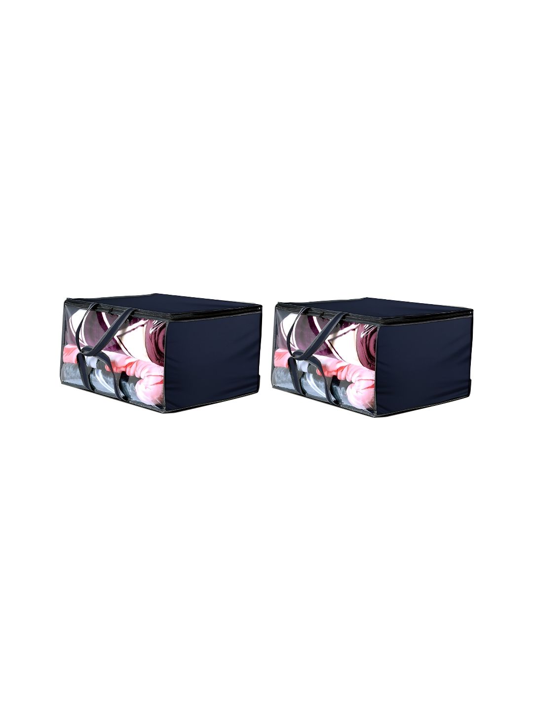 Stylista Blue & Black 2 Pieces Water Resistant Zippered Multi-Utility Organisers