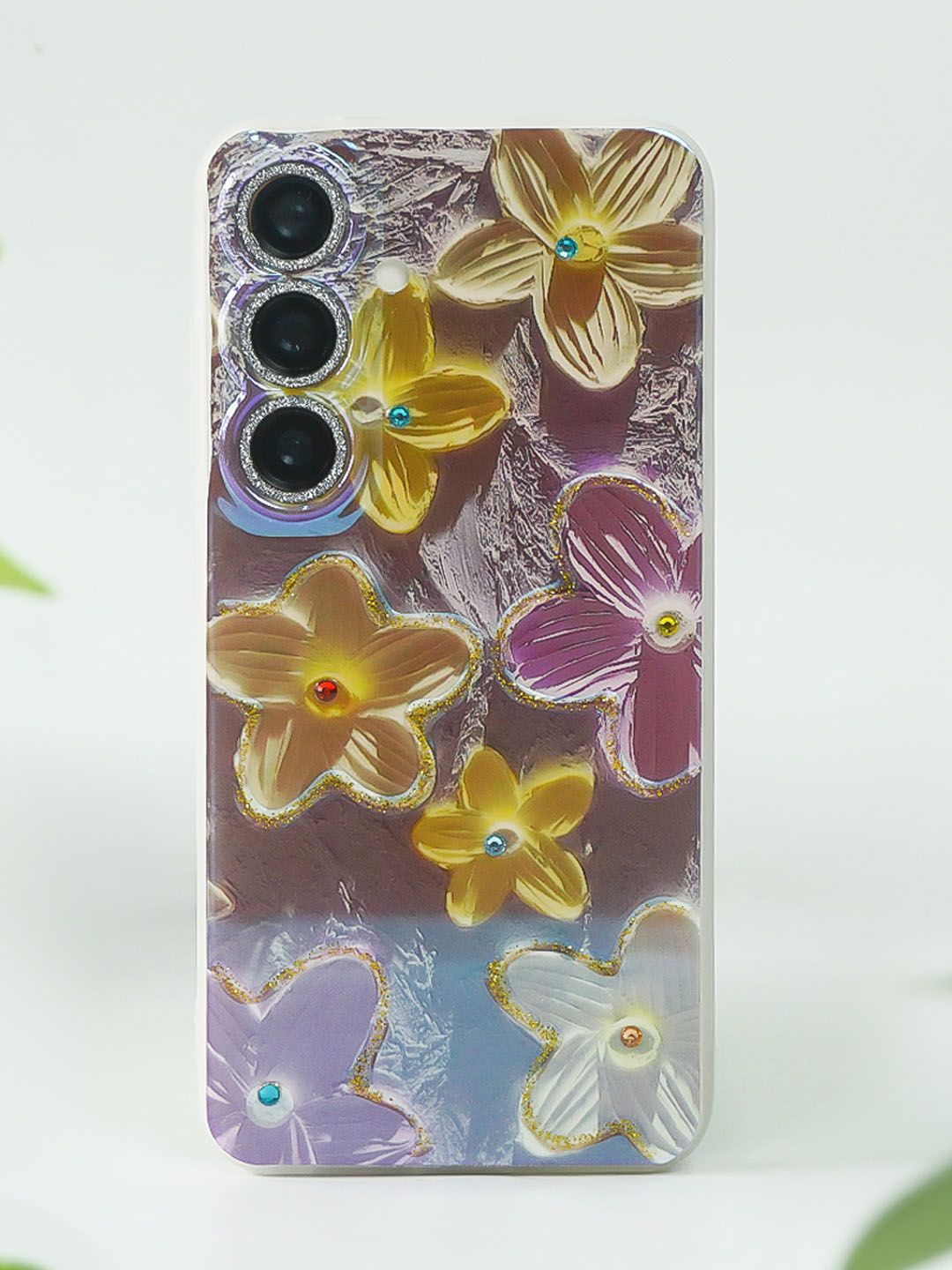 PEEPERLY Floral Printed Samsung Galaxy S24 5G Back Case Mobile Accessories