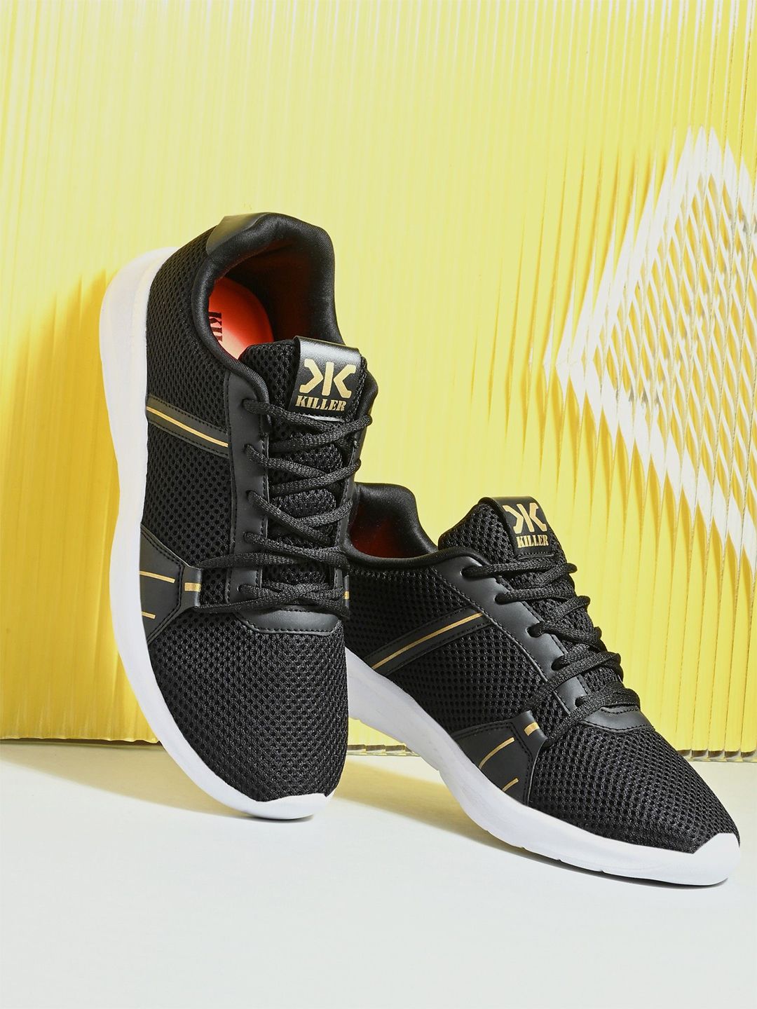 Killer Men Mesh Lace-Ups Running Non-Marking Shoes