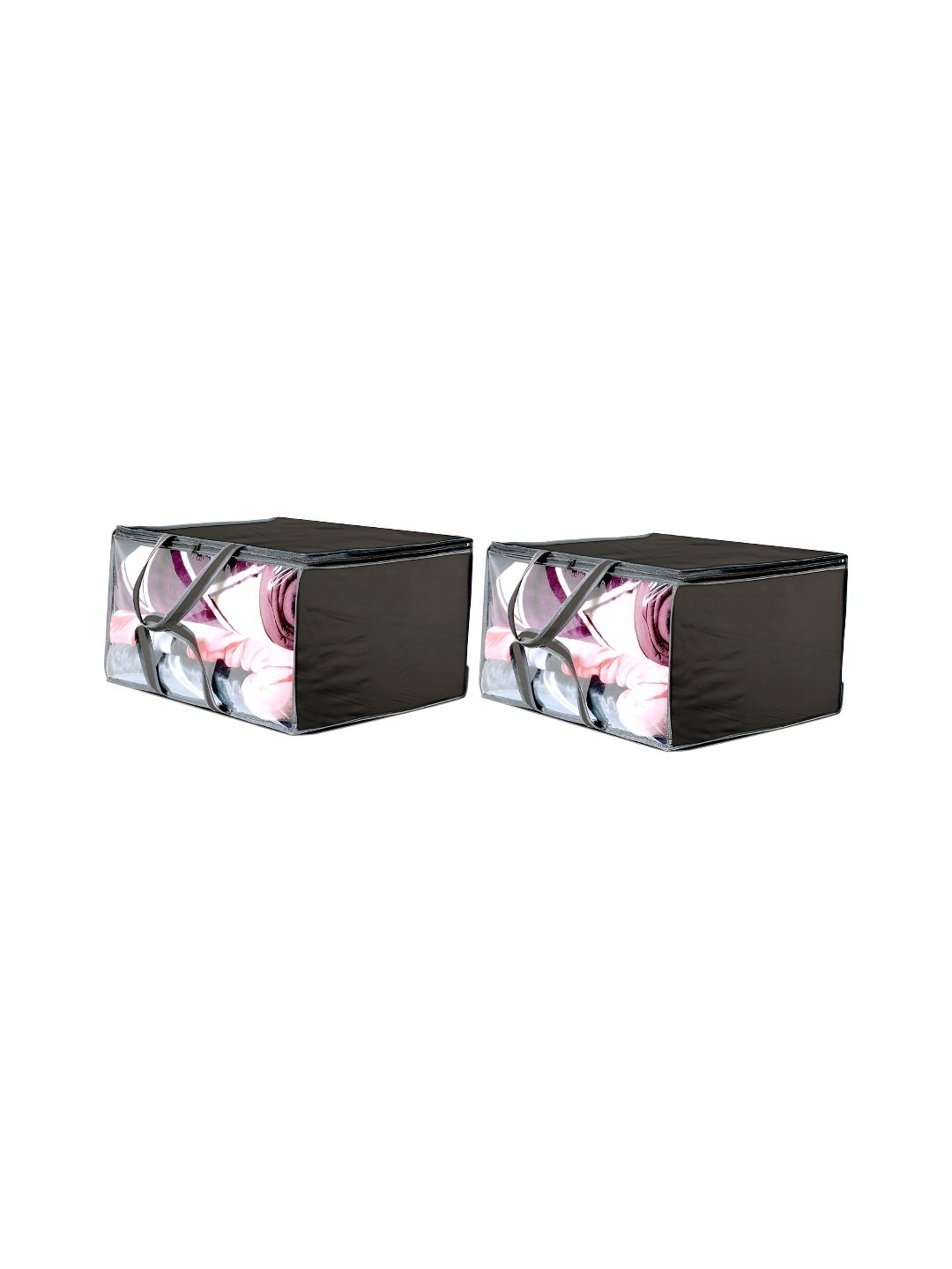 Stylista Green & Black 2 Pieces Water Resistant Zippered Multi-Utility Organisers