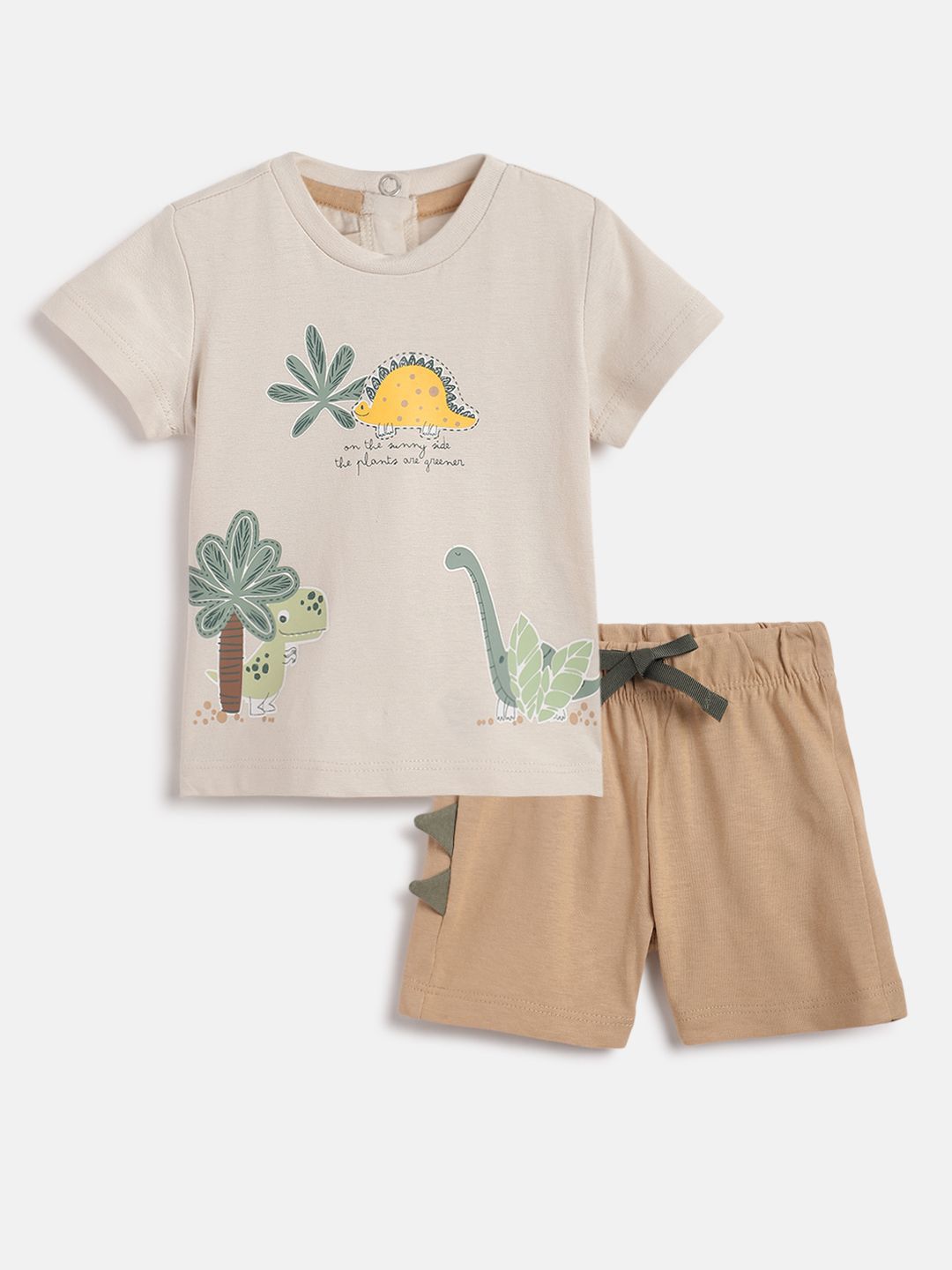 Chicco Boys Printed Short Sleeves Pure Cotton T-shirt With Shorts