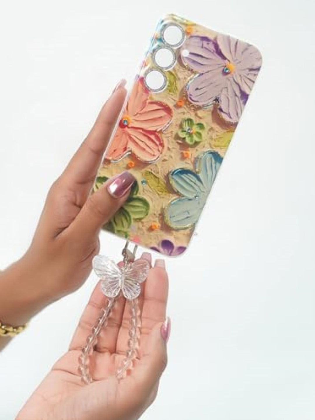 PEEPERLY Floral Printed Samsung Galaxy S23 Plus 5G Back Case Mobile Accessories