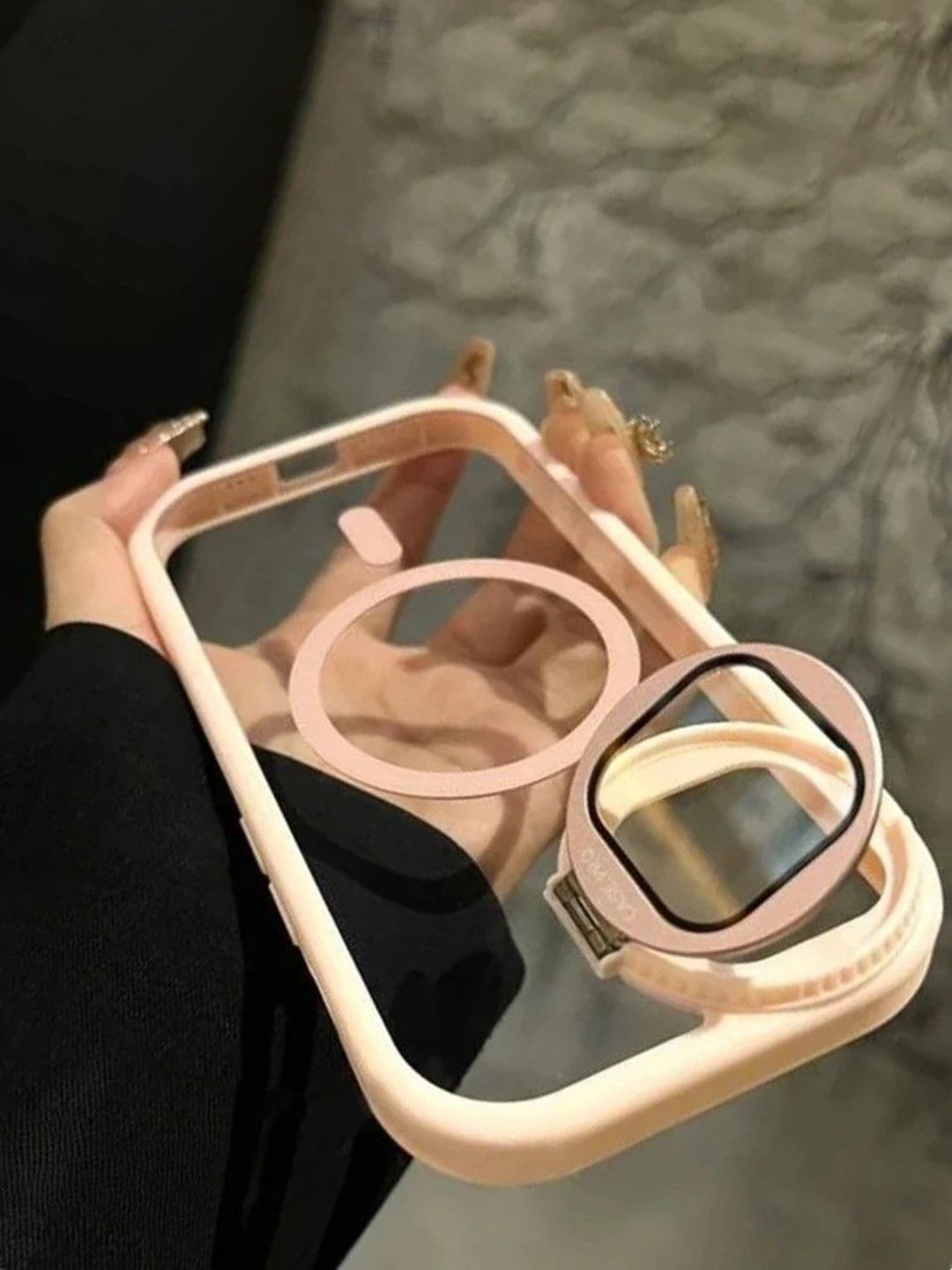 Luxury Kase Solid Printed iPhone 13 Pro Max Back Case Mobile Accessories