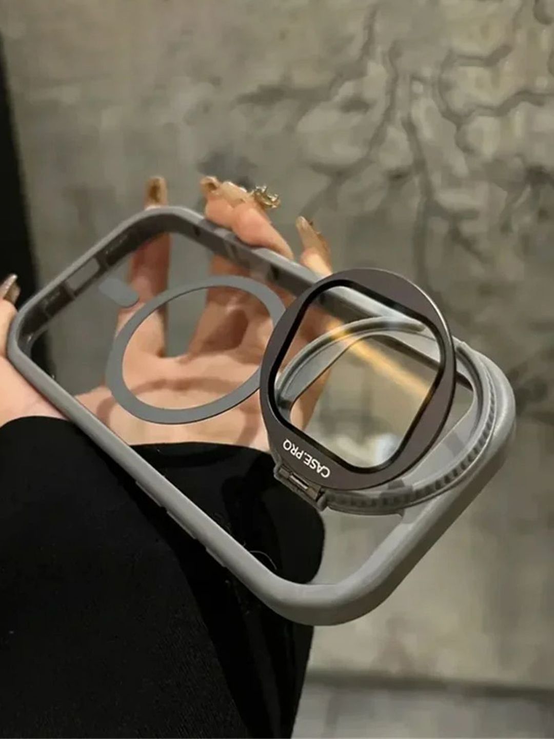 Luxury Kase Solid Printed iPhone 16 Pro Max Back Case Mobile Accessories