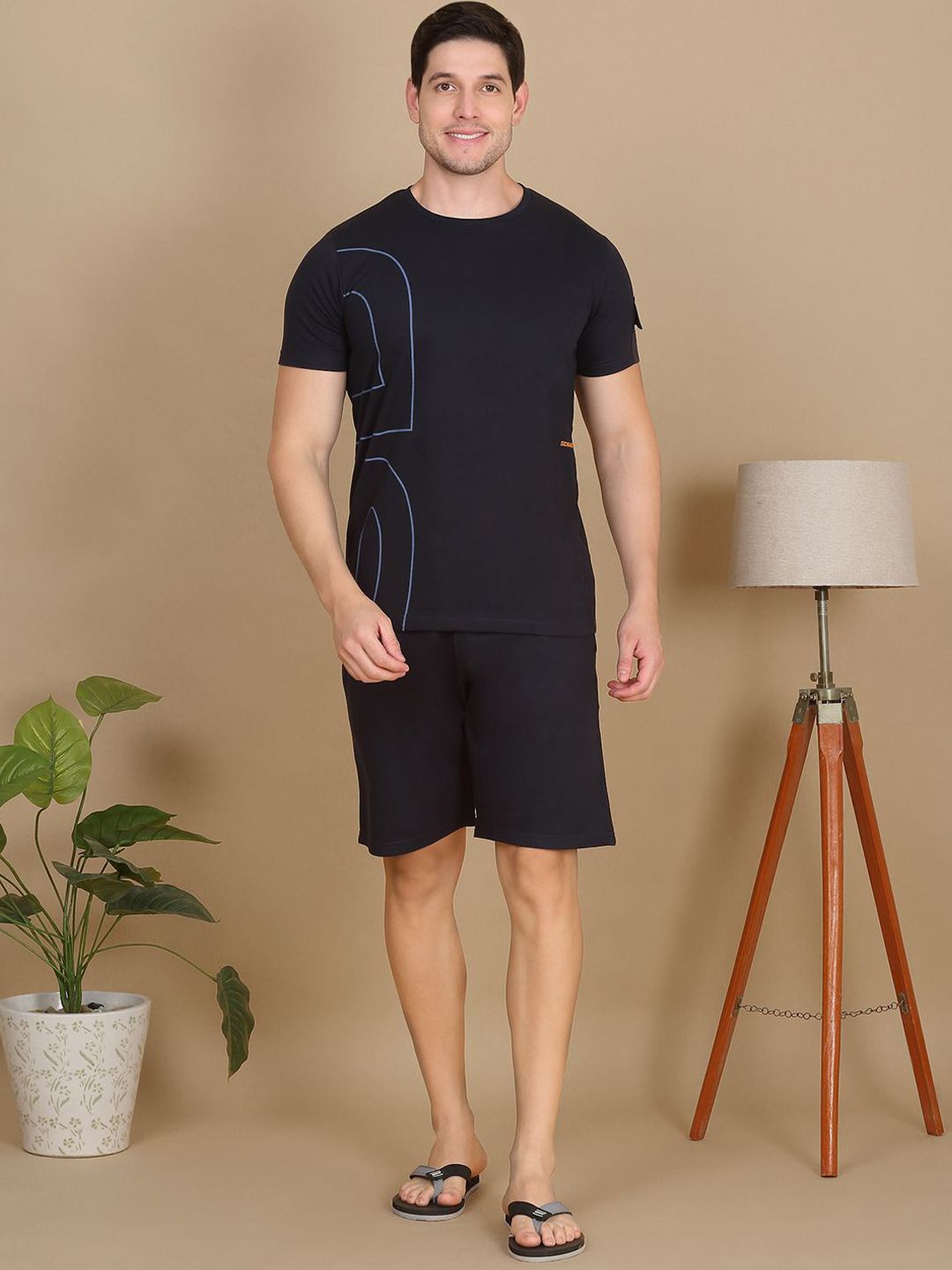 Sweet Dreams Round Neck Pure Cotton Night Suit