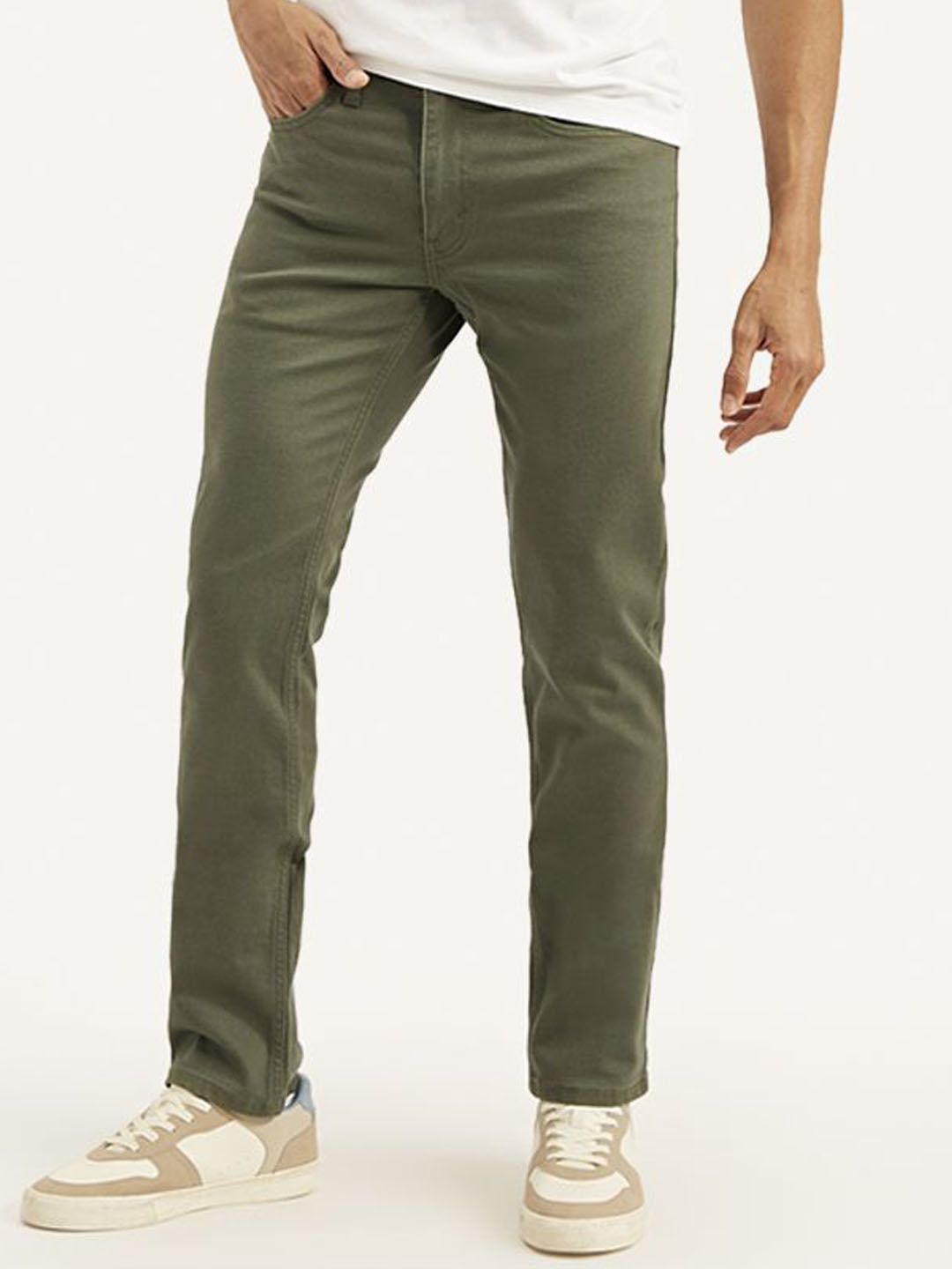 Buy Levis Men Slim Fit Mid-Rise Clean Look No Fade Stretchable