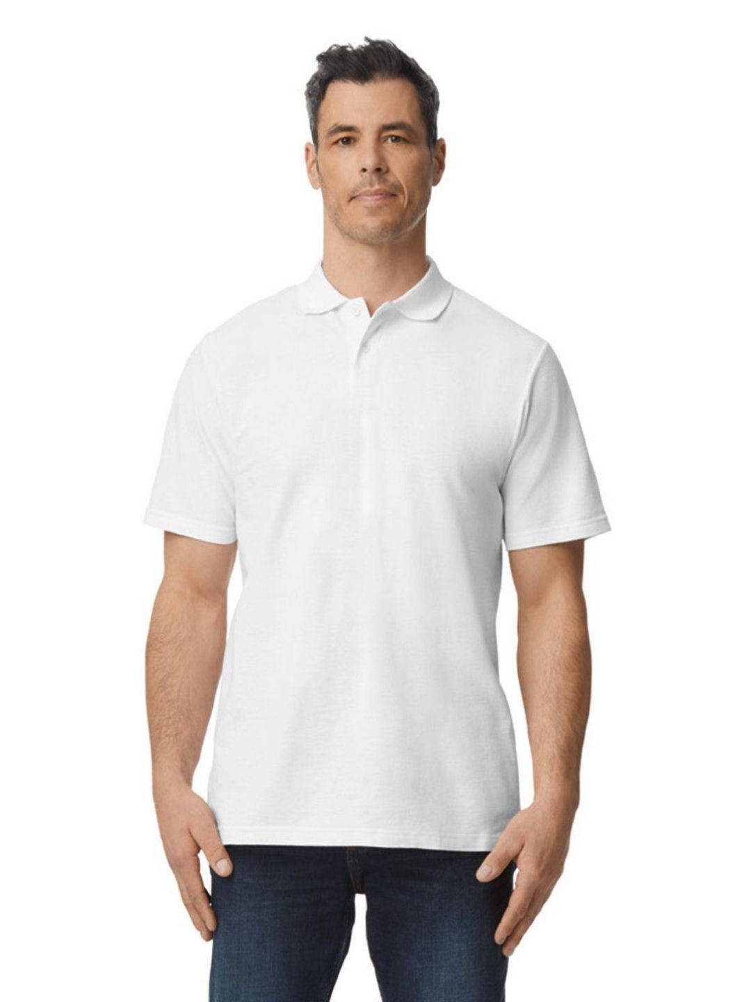 Gildan Men Polo Collar T-shirt