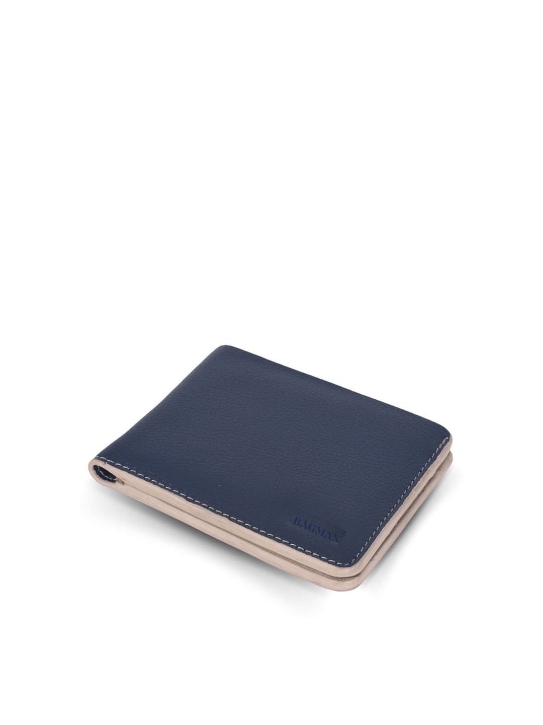 BAGMAN Men Leather Two Fold Wallet