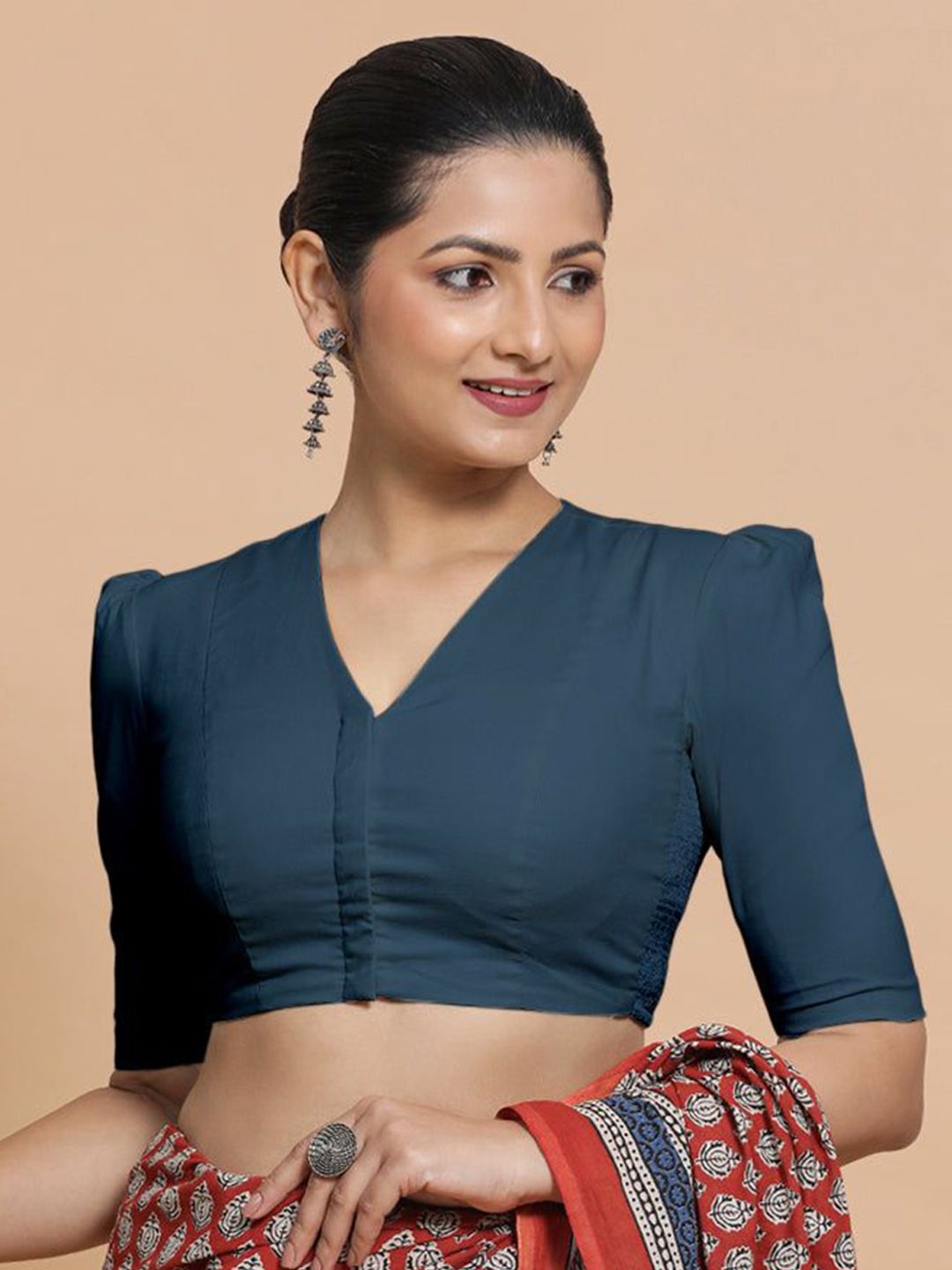 Buy Binks Rima x Rozaana Puff Sleeves Saree Blouse - Saree Blouse