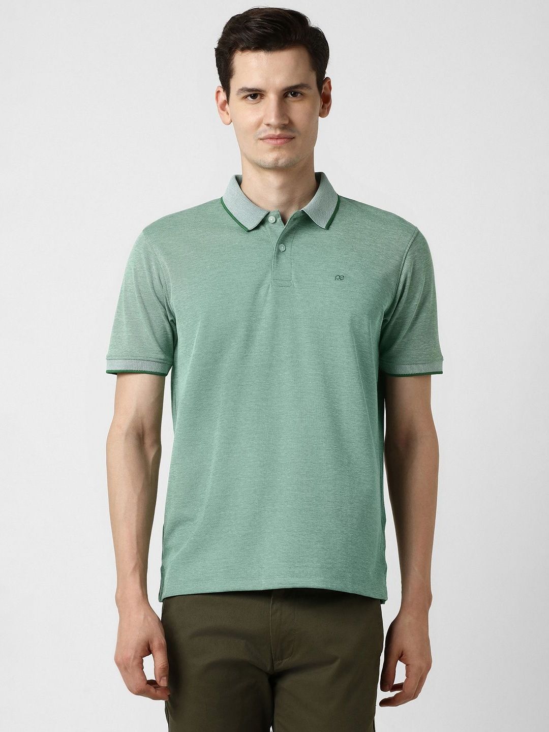 Peter England Men Polo Collar Pockets T-shirt