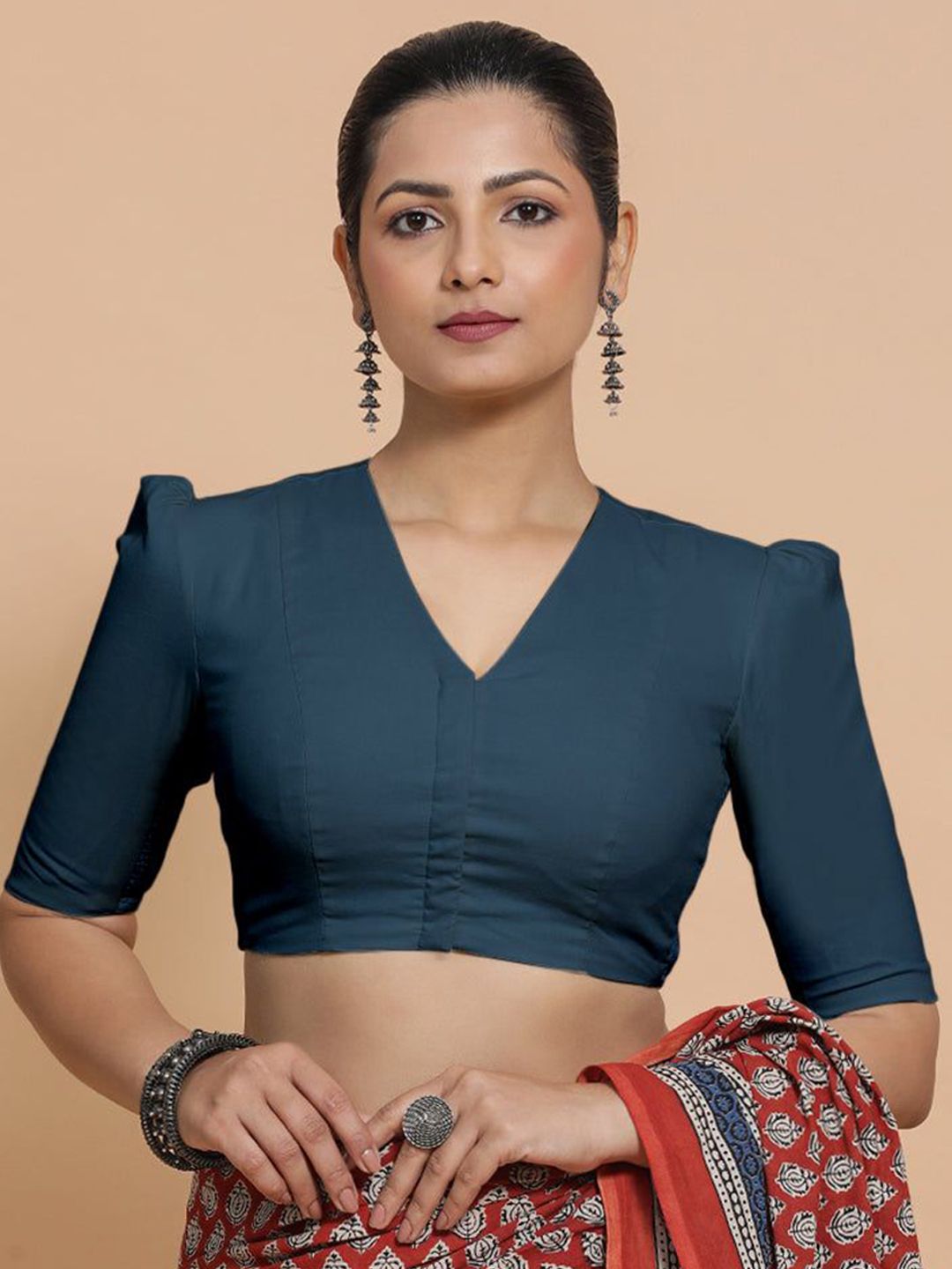 Buy Binks Rima x Rozaana Puff Sleeves Saree Blouse - Saree Blouse