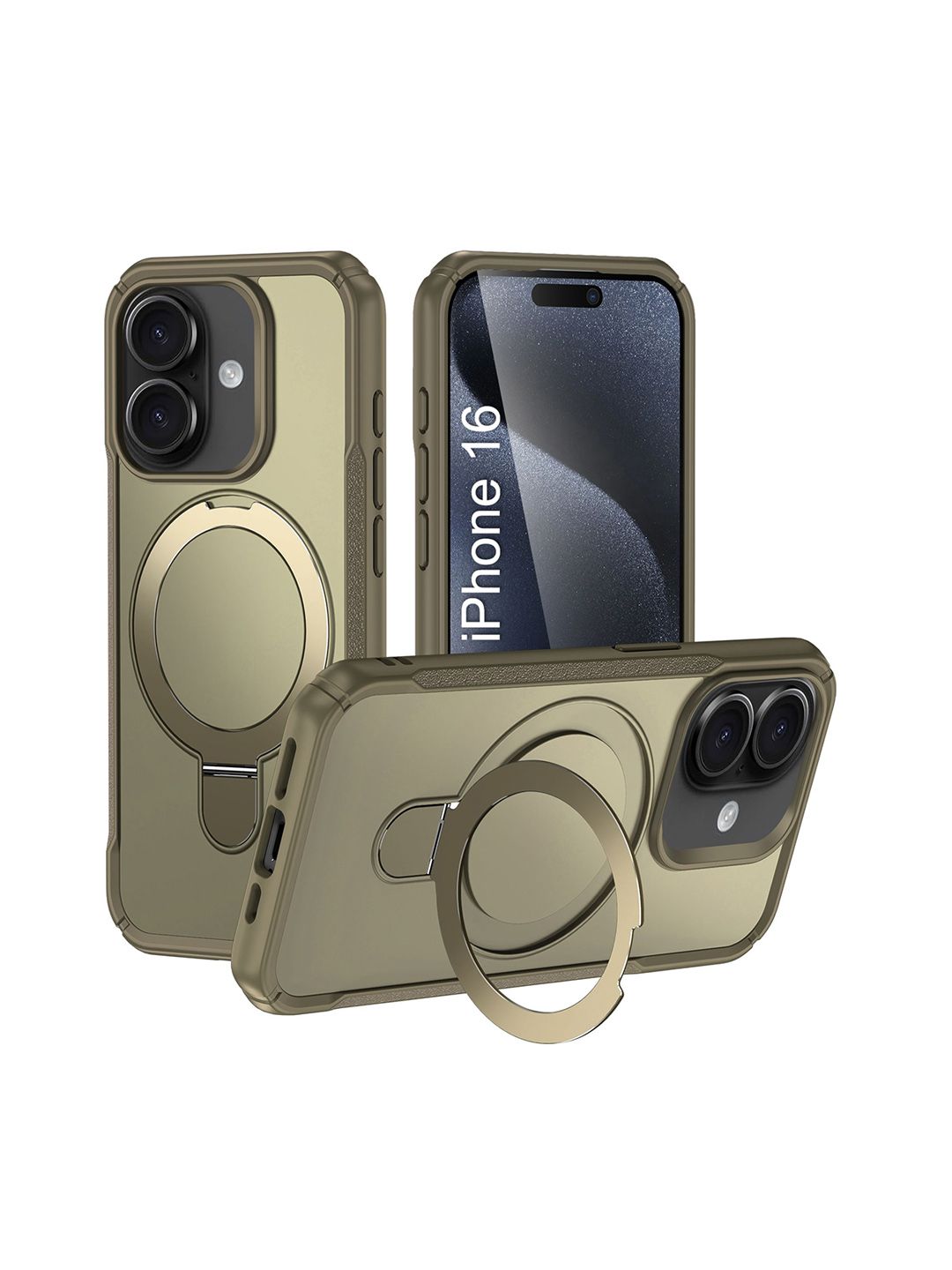 Luxury Kase Solid Printed iPhone 16 Back Case Mobile Accessories