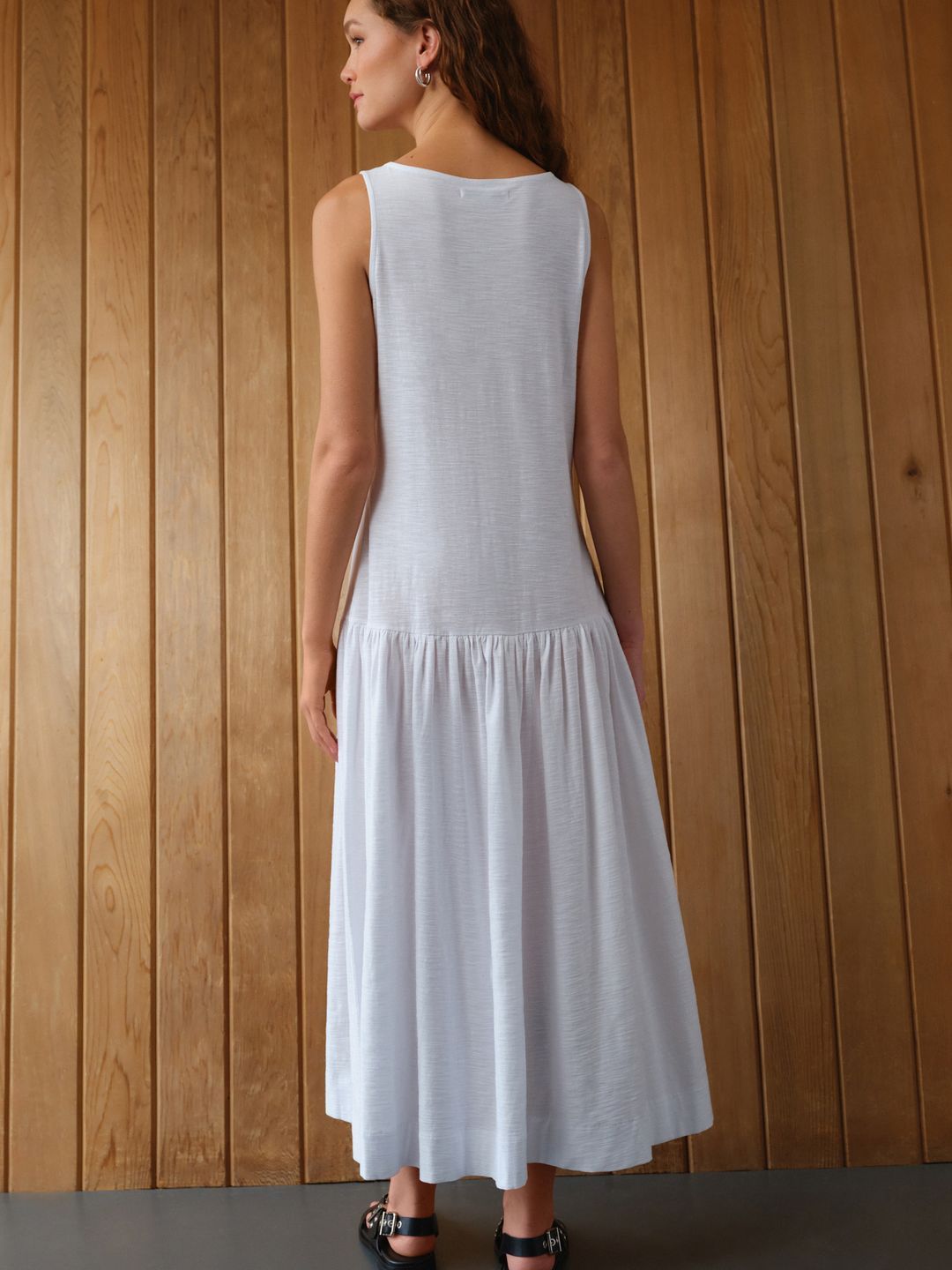 Buy NEXT Cotton Drop-Waist Maxi Dress - Dresses for Women 33665865 | Myntra