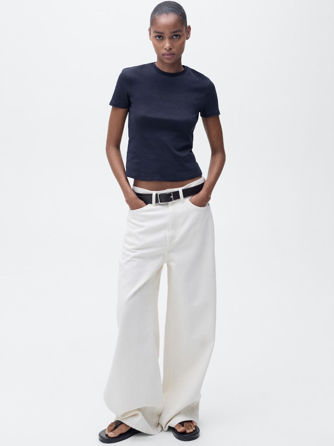 Pure Cotton Crop T-shirt