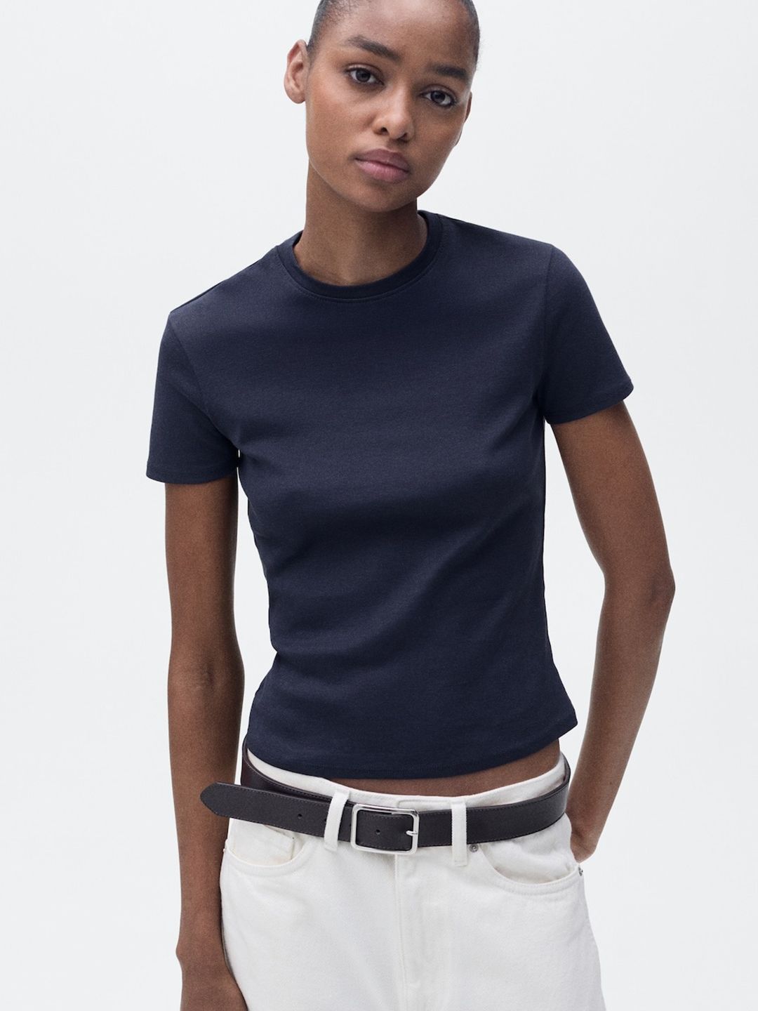 Pure Cotton Crop T-shirt
