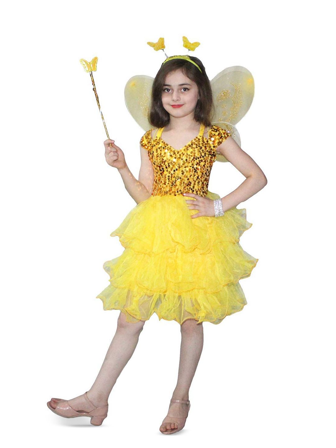 Kaku Fancy dresses Girls Butterfly Insect Costume