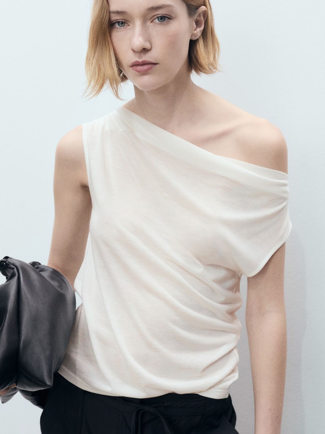 MANGO MANGO One Shoulder Top