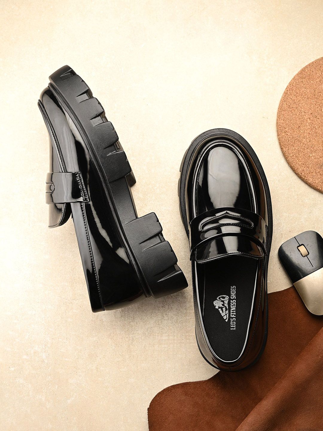 Leo's Fitness Shoes Leo's Fitness Shoes Men PU Loafers