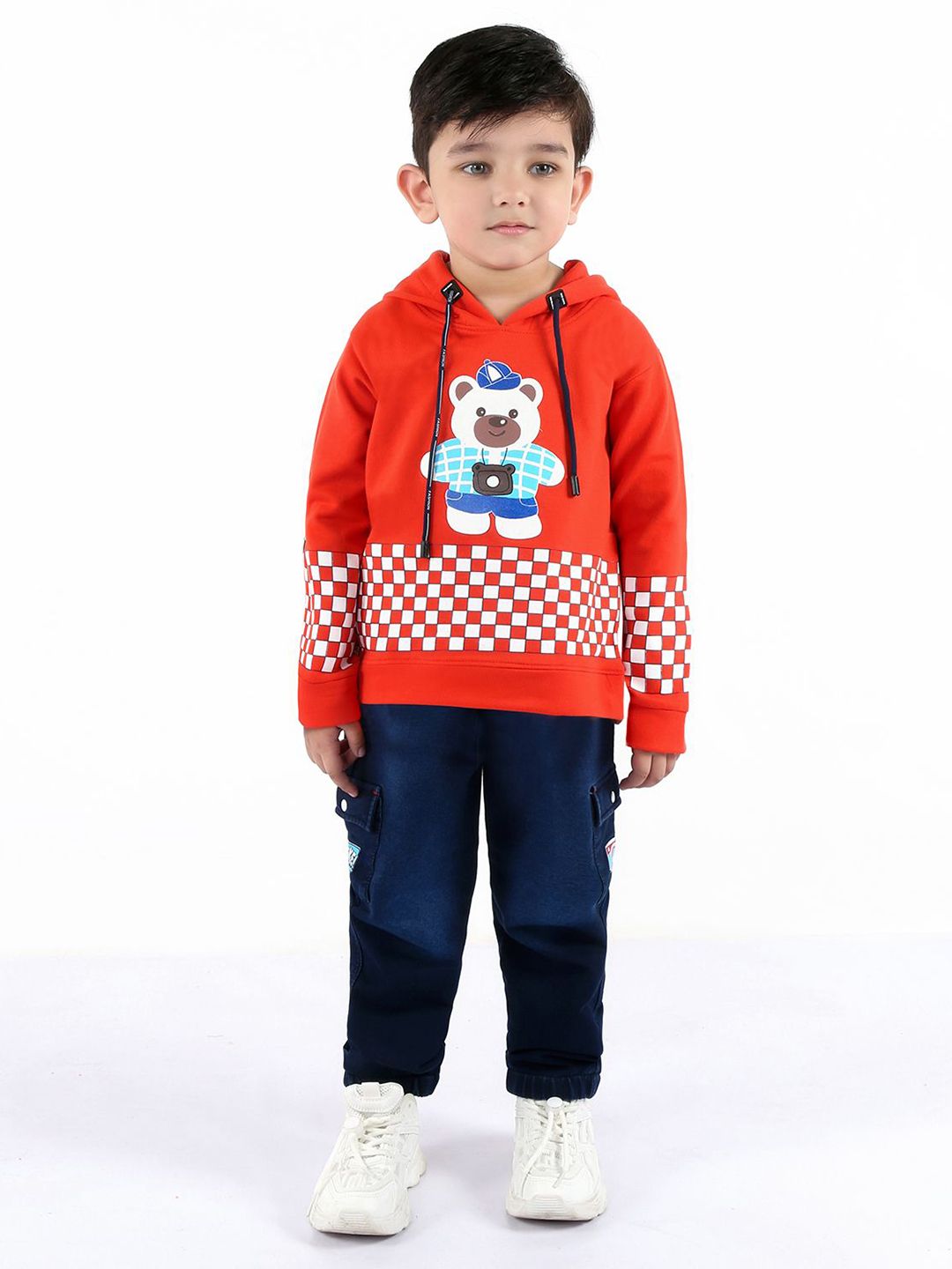 Bad Boys Boys Printed Pure Cotton T-shirt With Trousers