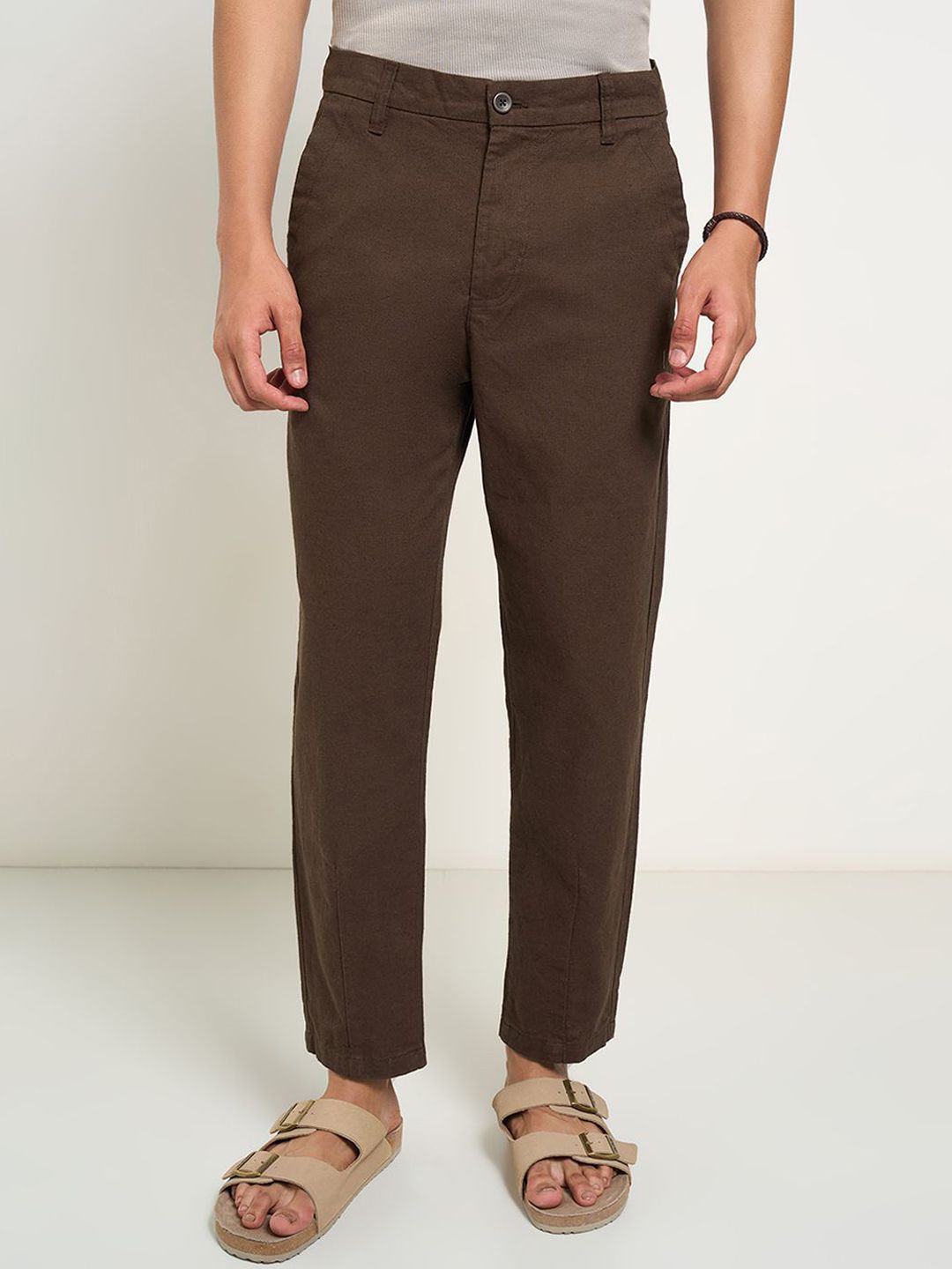 7 Alt by Pantaloons Men Slim Fit Chinos Trousers