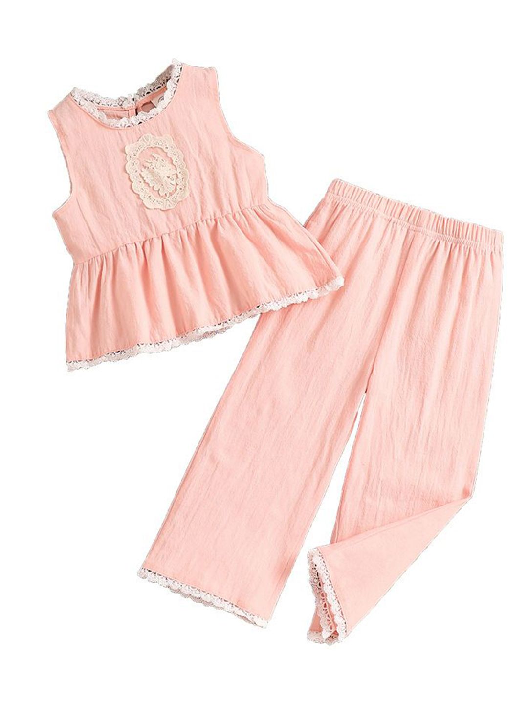 StyleCast x Revolte Girls Sleeveless Round Neck Top With Trousers