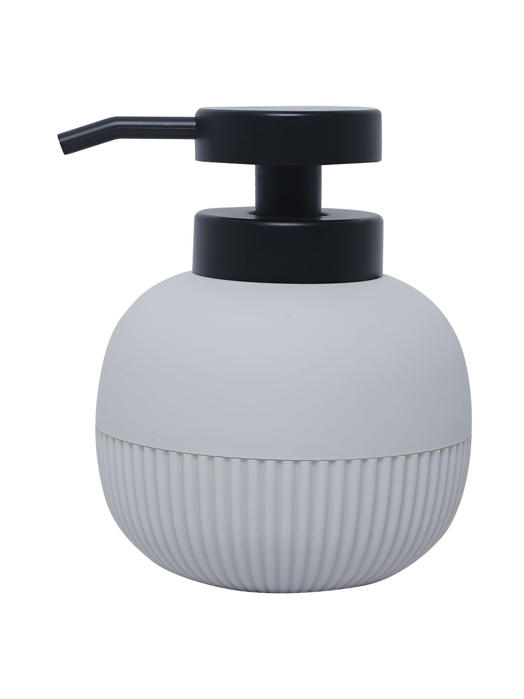 FabSeasons Grey & Black Textured Plastic Soap Dispenser
