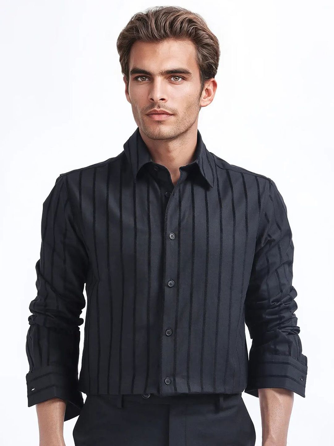 Buy RARE RABBIT Men Comfort Opaque Striped Casual Shirt - Shirts