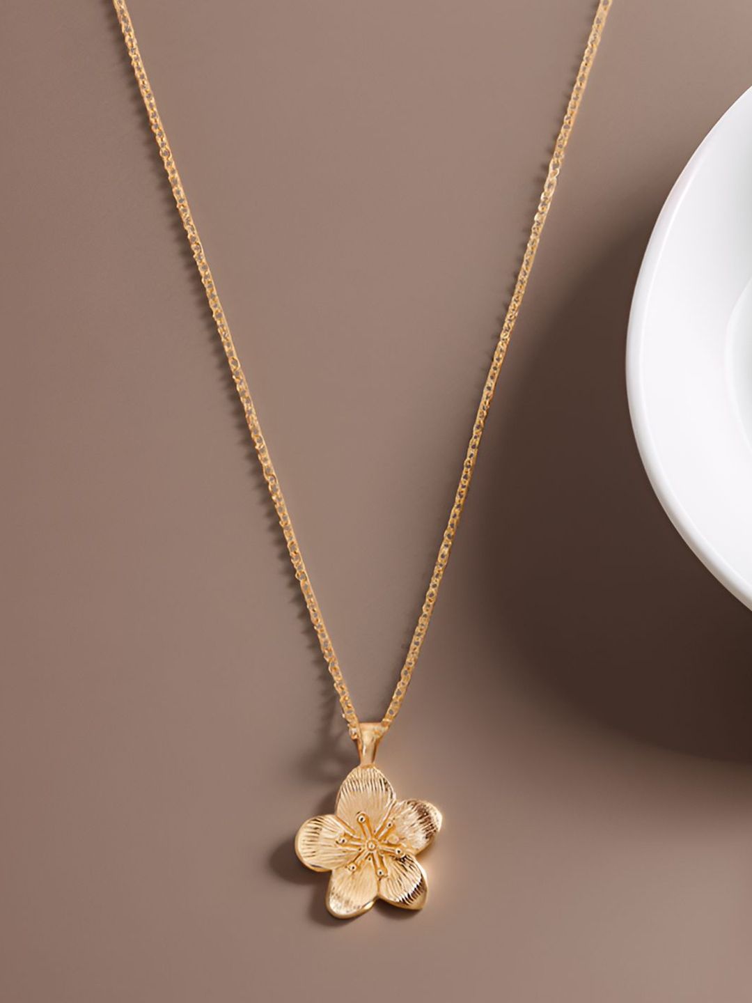 Buy Accessorize Floral-Shaped Pendant With Chain - Pendant for
