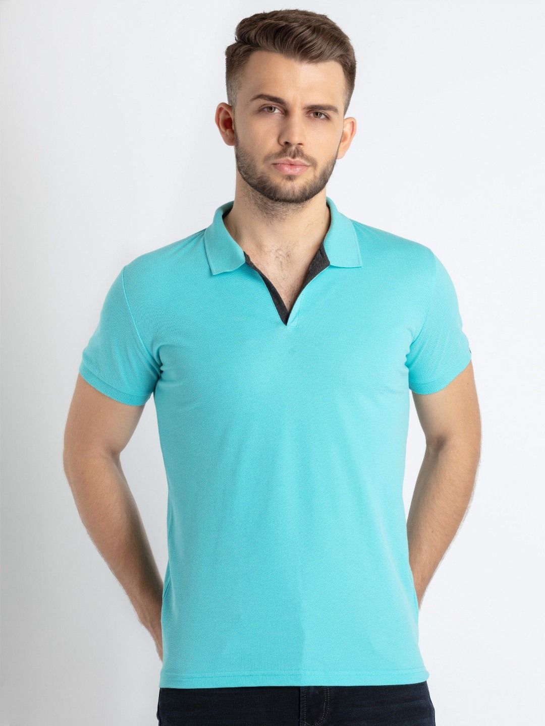 Status Quo Men Solid Slim Fit Polo T-Shirt