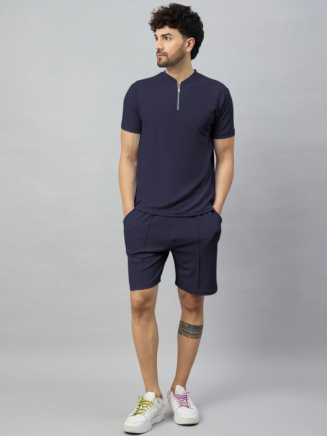 CHROME & CORAL Men Short Sleeve T-Shirt & Shorts Tracksuits