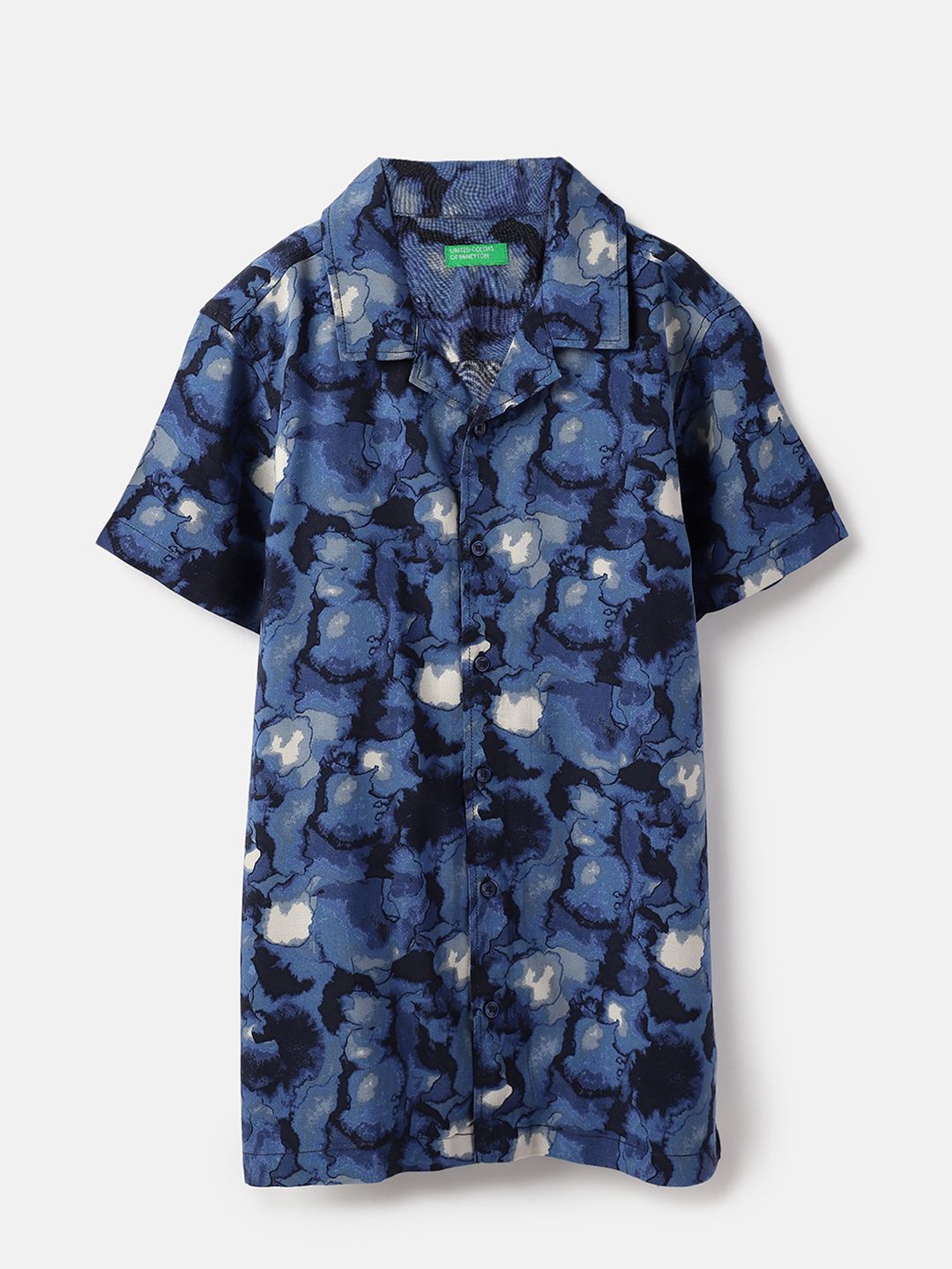 United Colors of Benetton Boys Floral Opaque Printed Casual Shirt