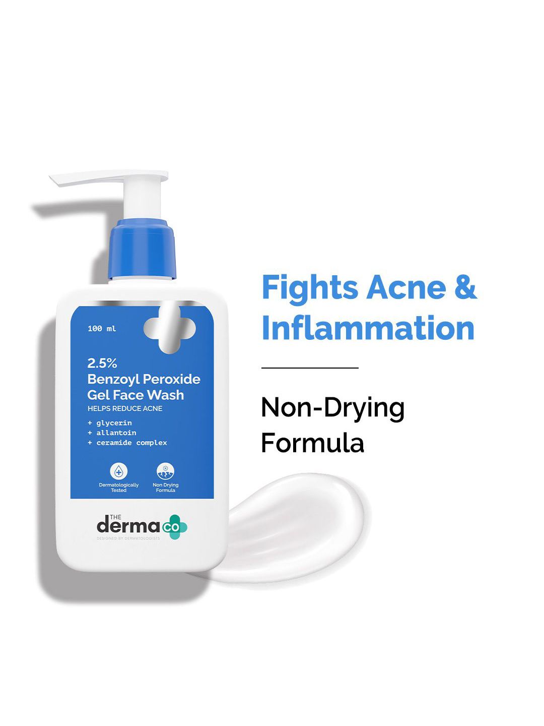 The Derma co. 2.5% Benzoyl Peroxide Gel Face Wash - 100 ml