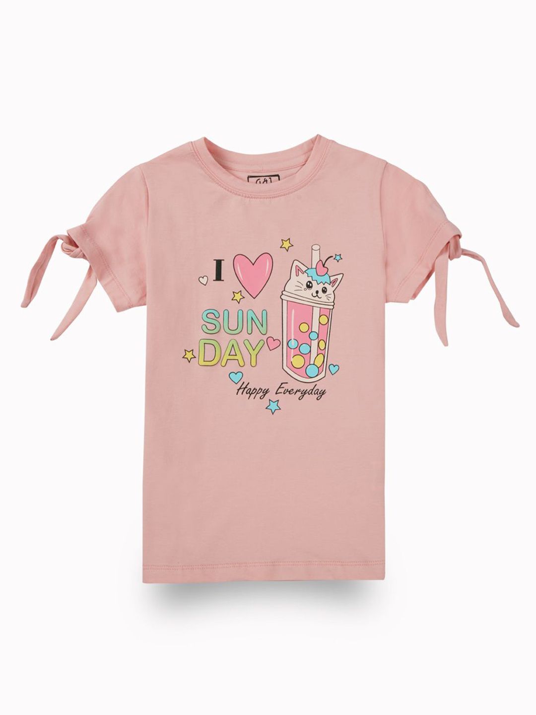 Gini and Jony Girls Graphic Print Cotton Top