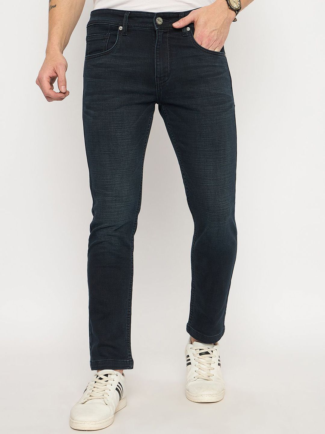 Duke Men Slim Fit Mid-Rise Stretchable Jeans